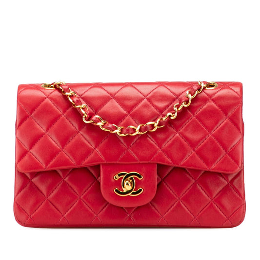 Chanel Classic Lambskin Double Flap Small Handbag Flap 11
