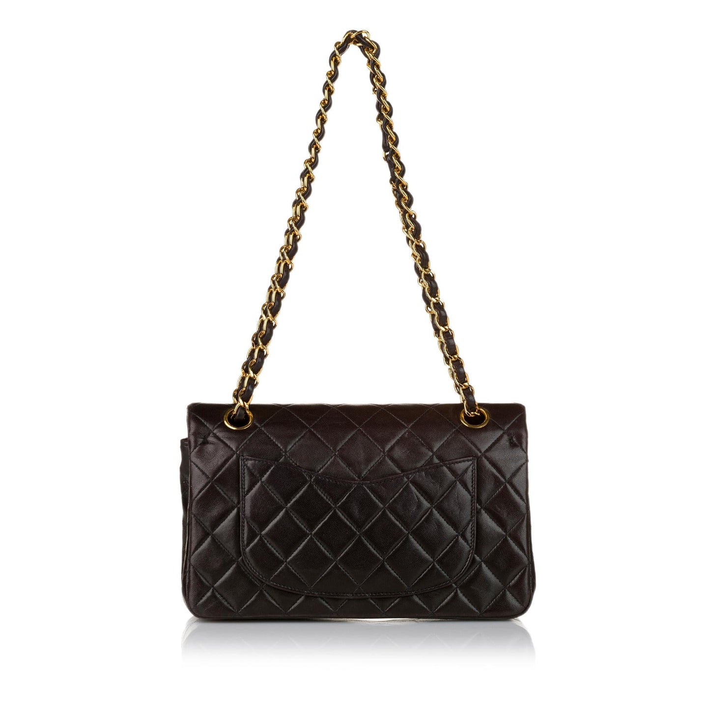 Chanel Classic Lambskin Double Flap SHG Small Leather Shoulder Bag 5