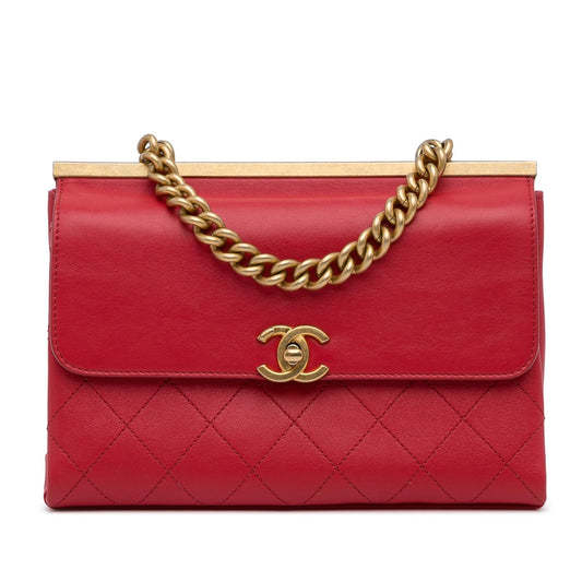 Chanel Coco Luxe Flap Satchel SHG-1DtvPd Small Satchel Bag