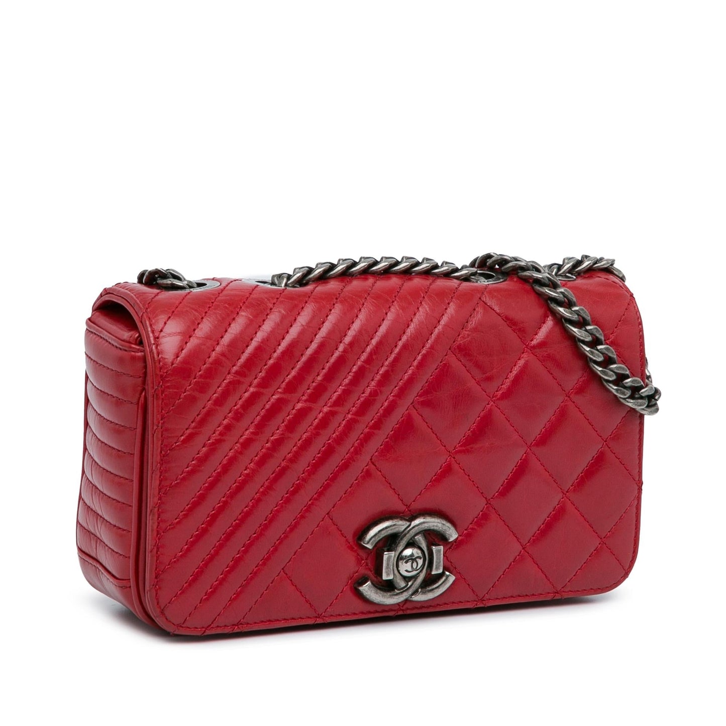 Chanel Glazed Calfskin Coco Boy Flap SHG-1nxK54 Small Handbag