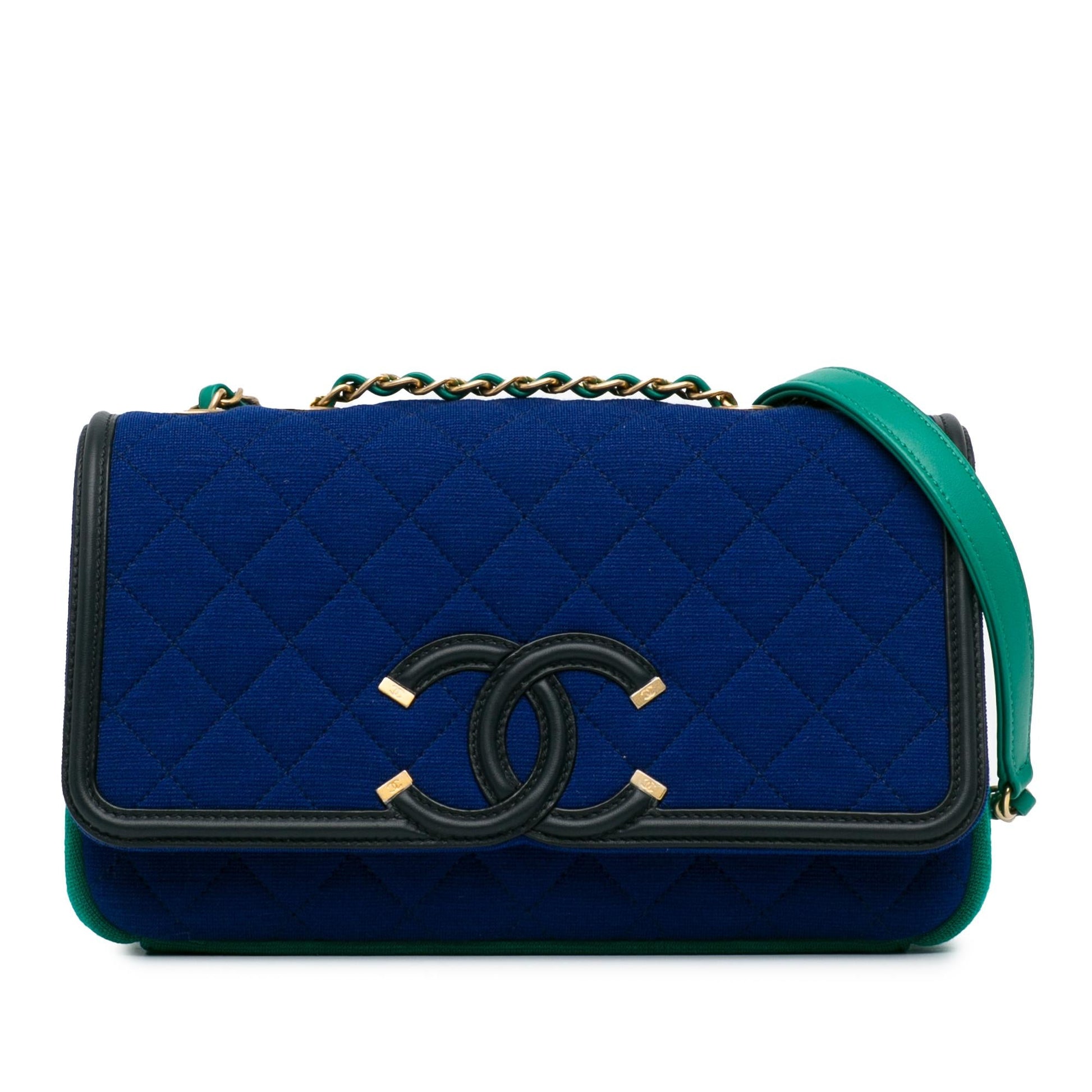 Chanel Jersey CC Filigree Flap SHG-c5awaZ Small Handbag
