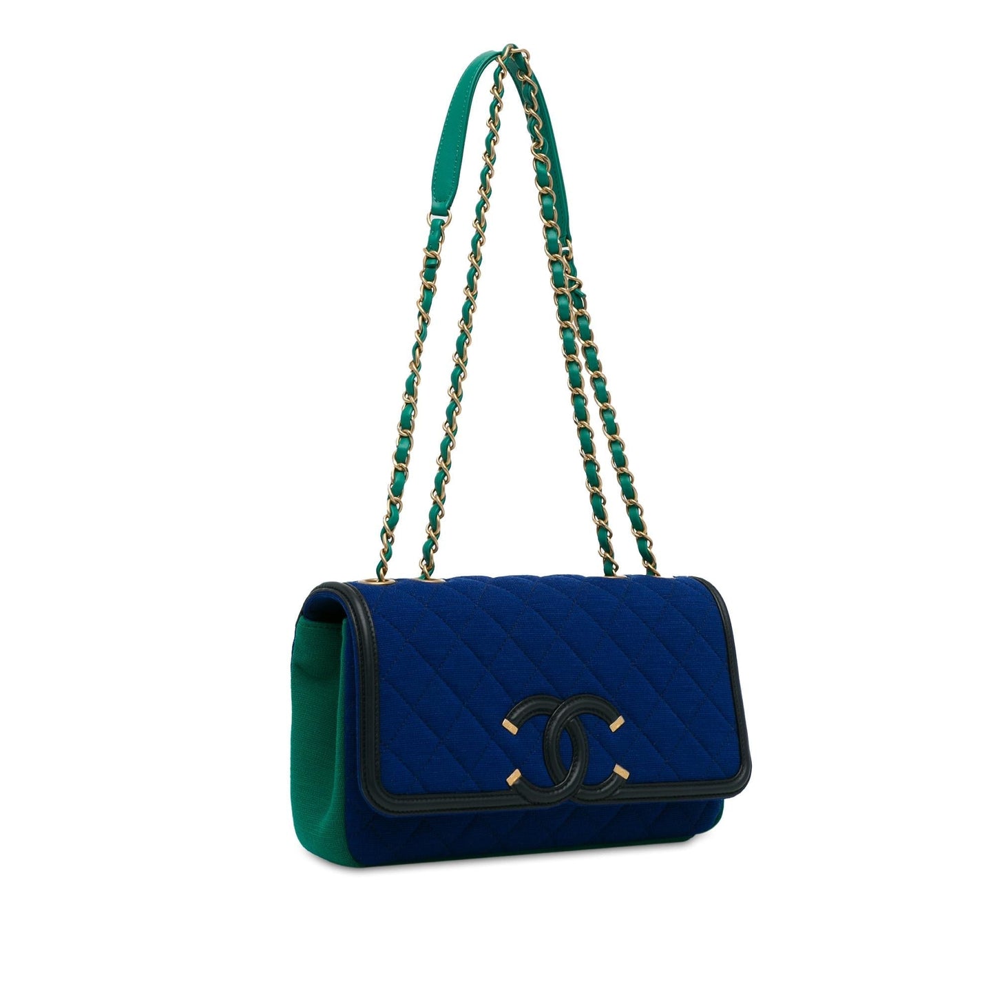 Chanel Jersey CC Filigree Flap SHG-lQ18V3 Small Handbag