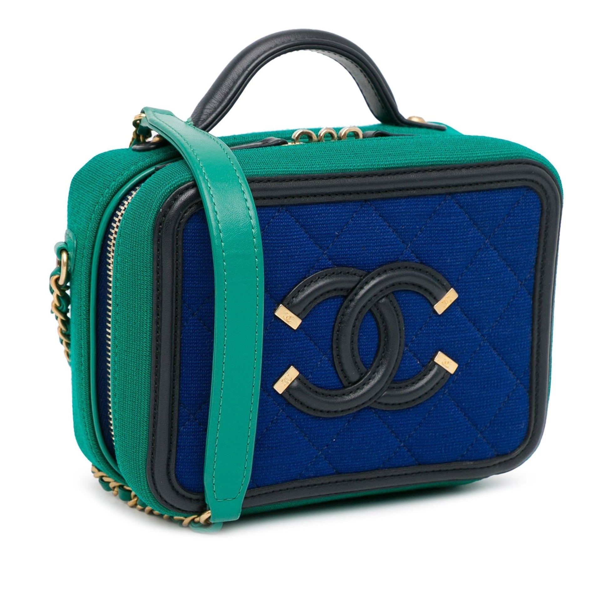 Chanel Jersey CC Filigree Vanity Small Handbag