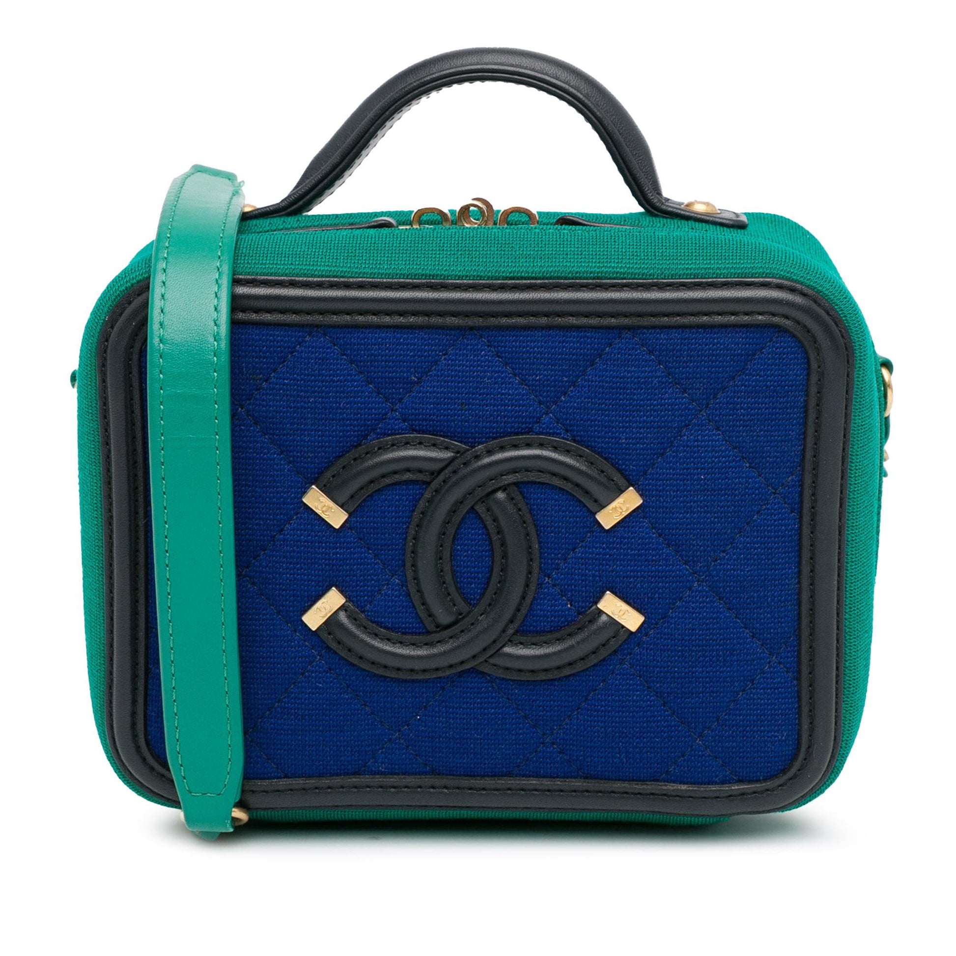 Chanel Jersey CC Filigree Vanity SHG-n3n03P Small Handbag
