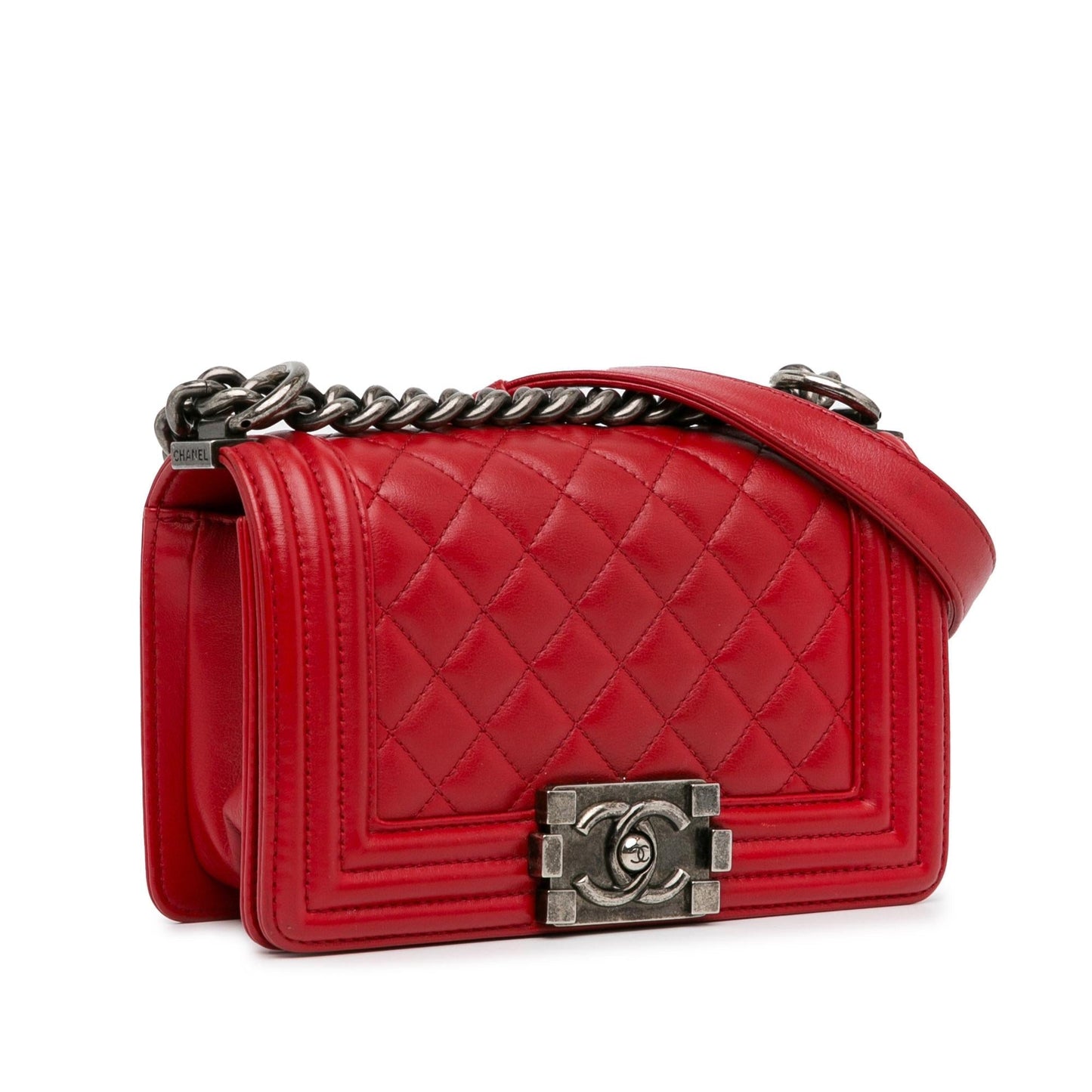 Chanel Lambskin Boy Flap SHG-S5WFuh Small Handbag