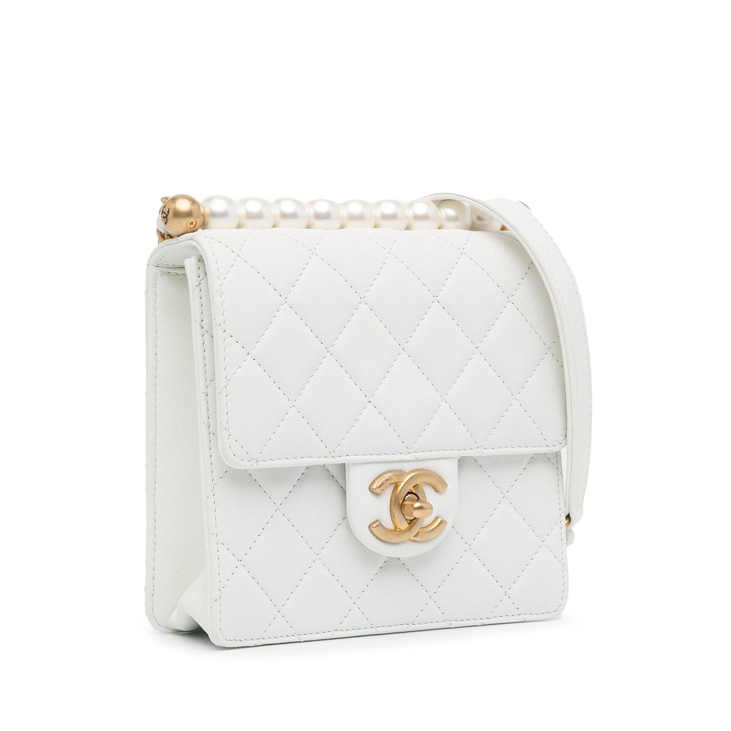 Chanel Lambskin Chic Pearls Flap SHG-aY4p5K Small Handbag