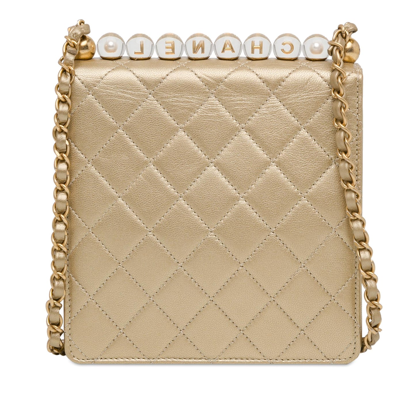 Chanel Lambskin Chic Pearls Flap SHG-AarASt Small Handbag