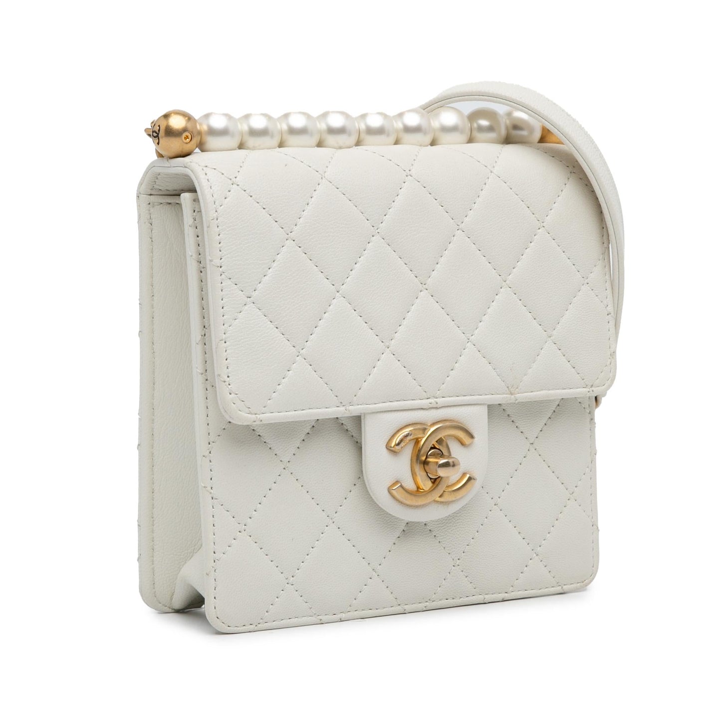 Chanel Lambskin Chic Pearls Flap SHG-xDvuPI Small Handbag