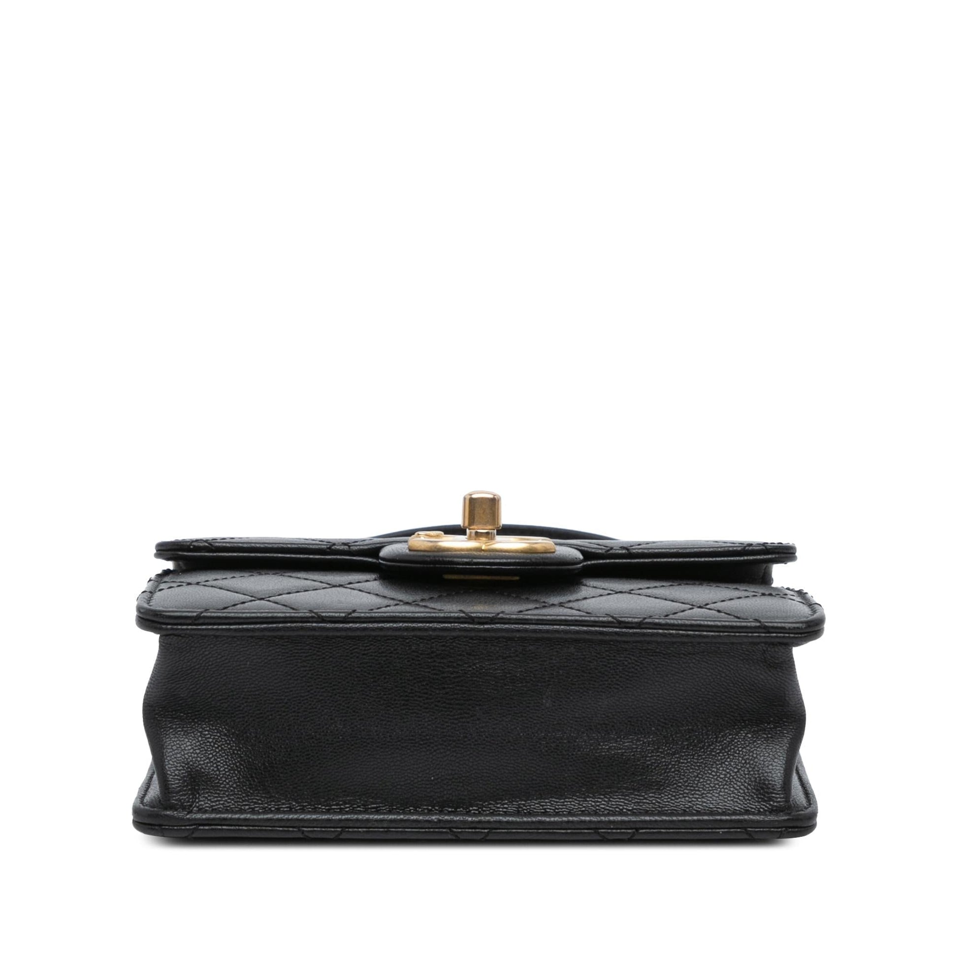 Chanel Lambskin Chic Pearls Flap Small Handbag