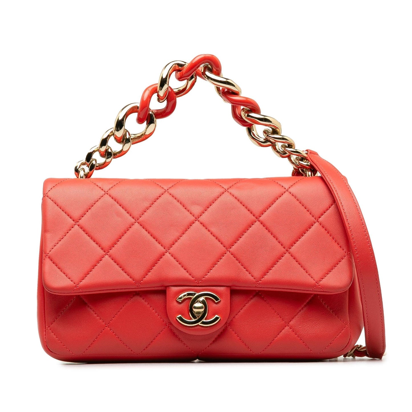Chanel Lambskin Elegant Single Flap SHG-aPd8pm Small Handbag