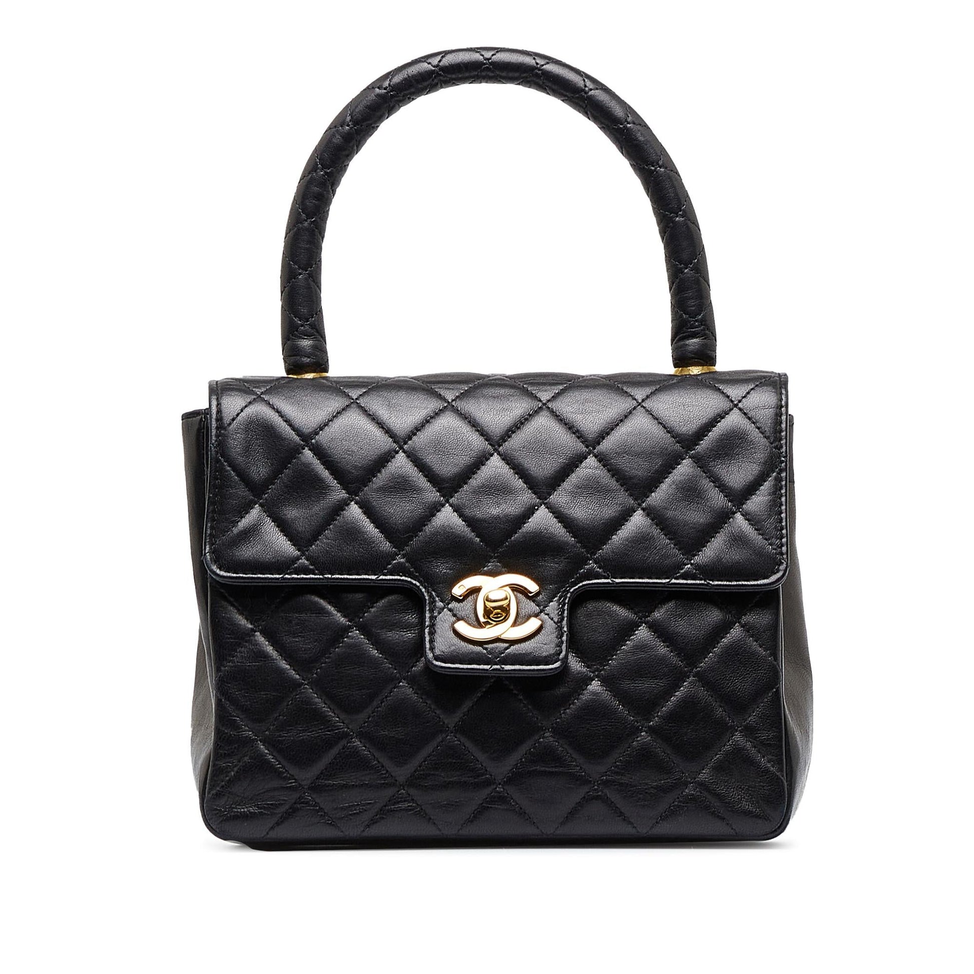 Chanel Lambskin Kelly Top Handle SHG-vYxH1m Small Handbag