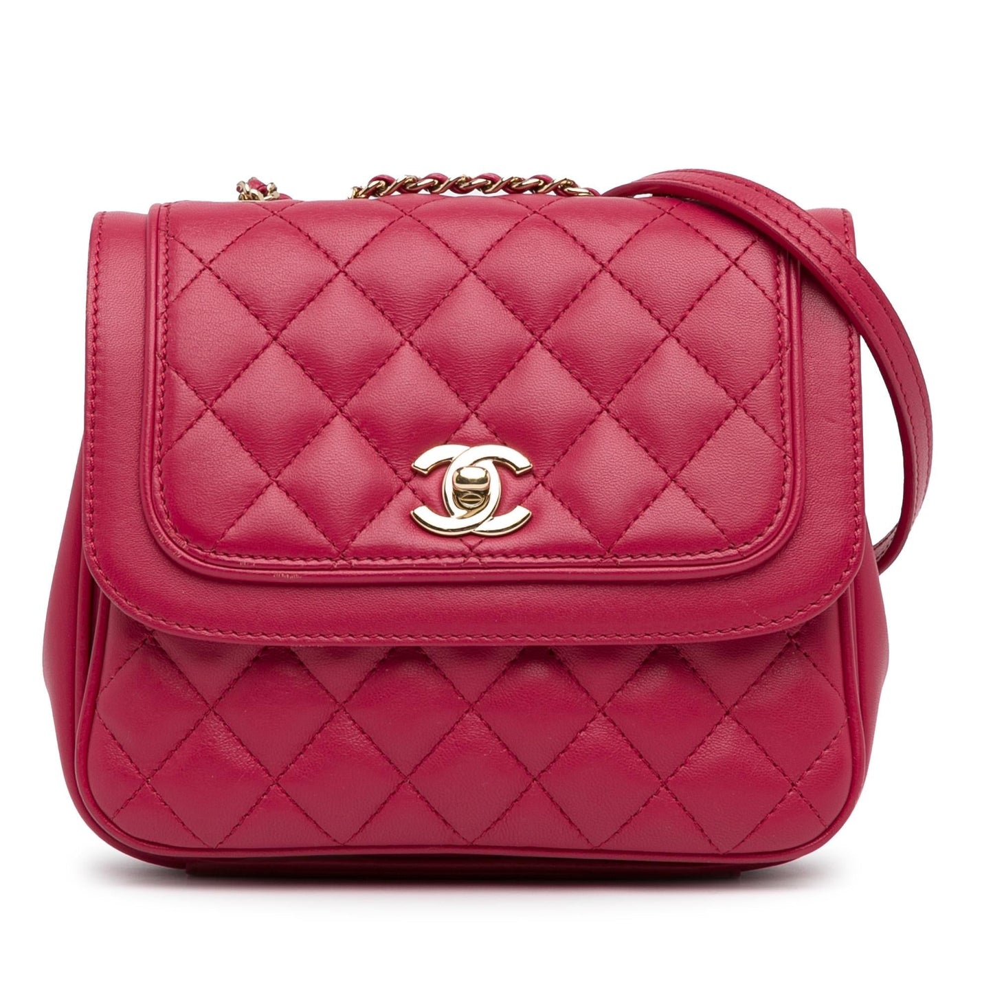 Chanel Lambskin Lovely Day Flap SHG-3FI4mw Small Handbag