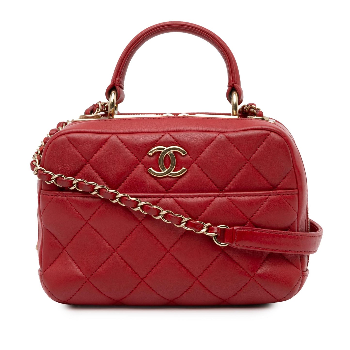 Chanel Lambskin Trendy CC Bowling SHG-QJbngs Small Handbag