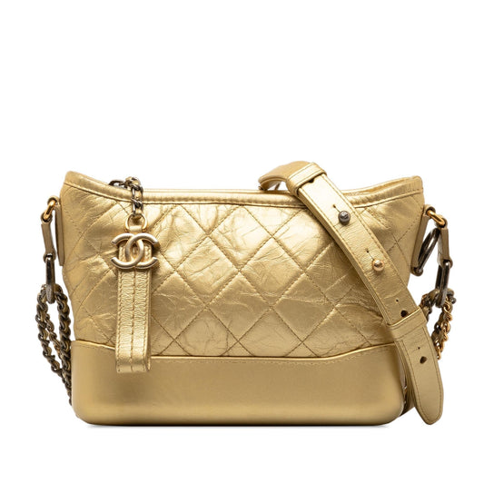 Chanel Small Metallic Lambskin Gabrielle Crossbody (SHG-XYucts)