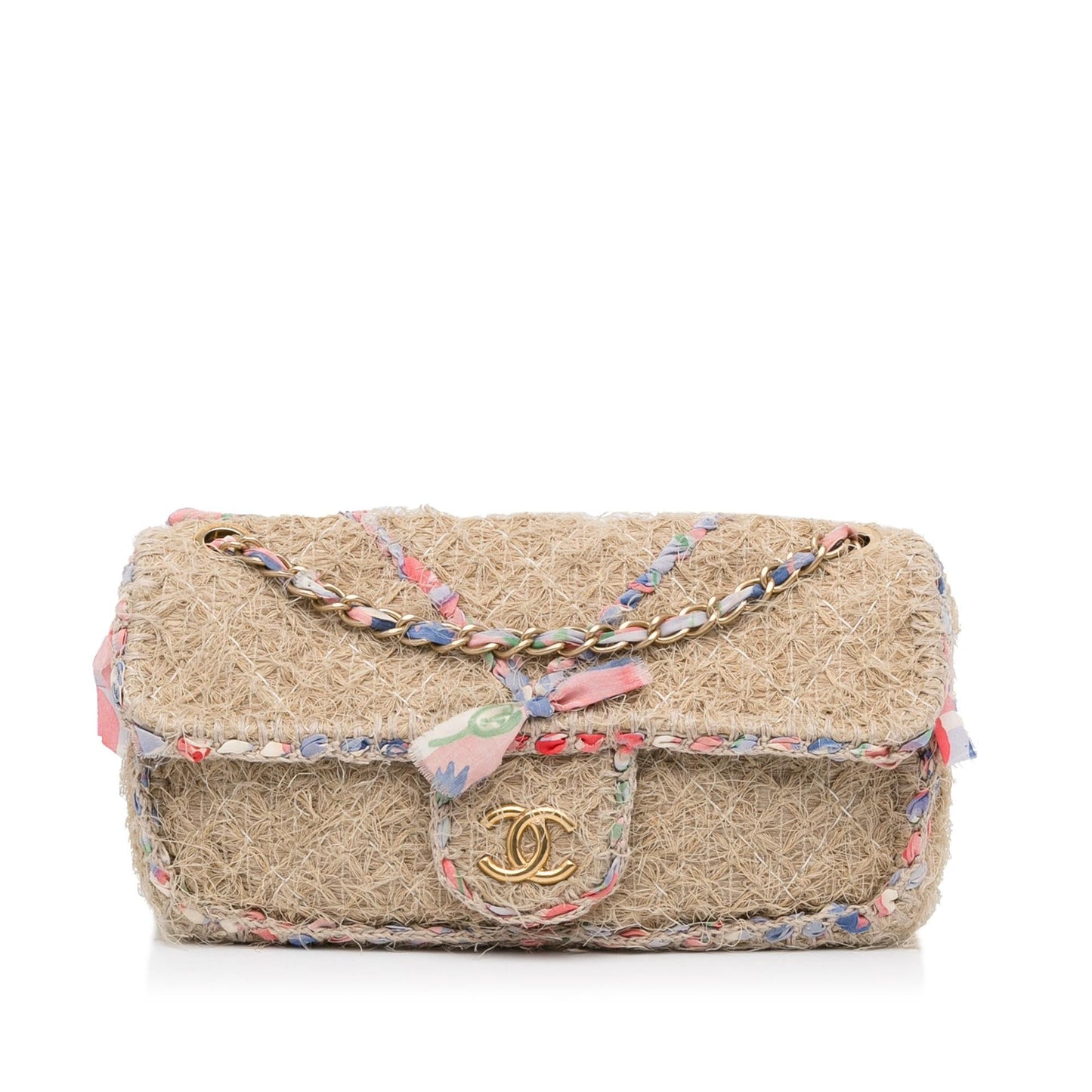 Chanel Organic Flap SHG-YTwNFn Multicolor Small Crossbody Bag