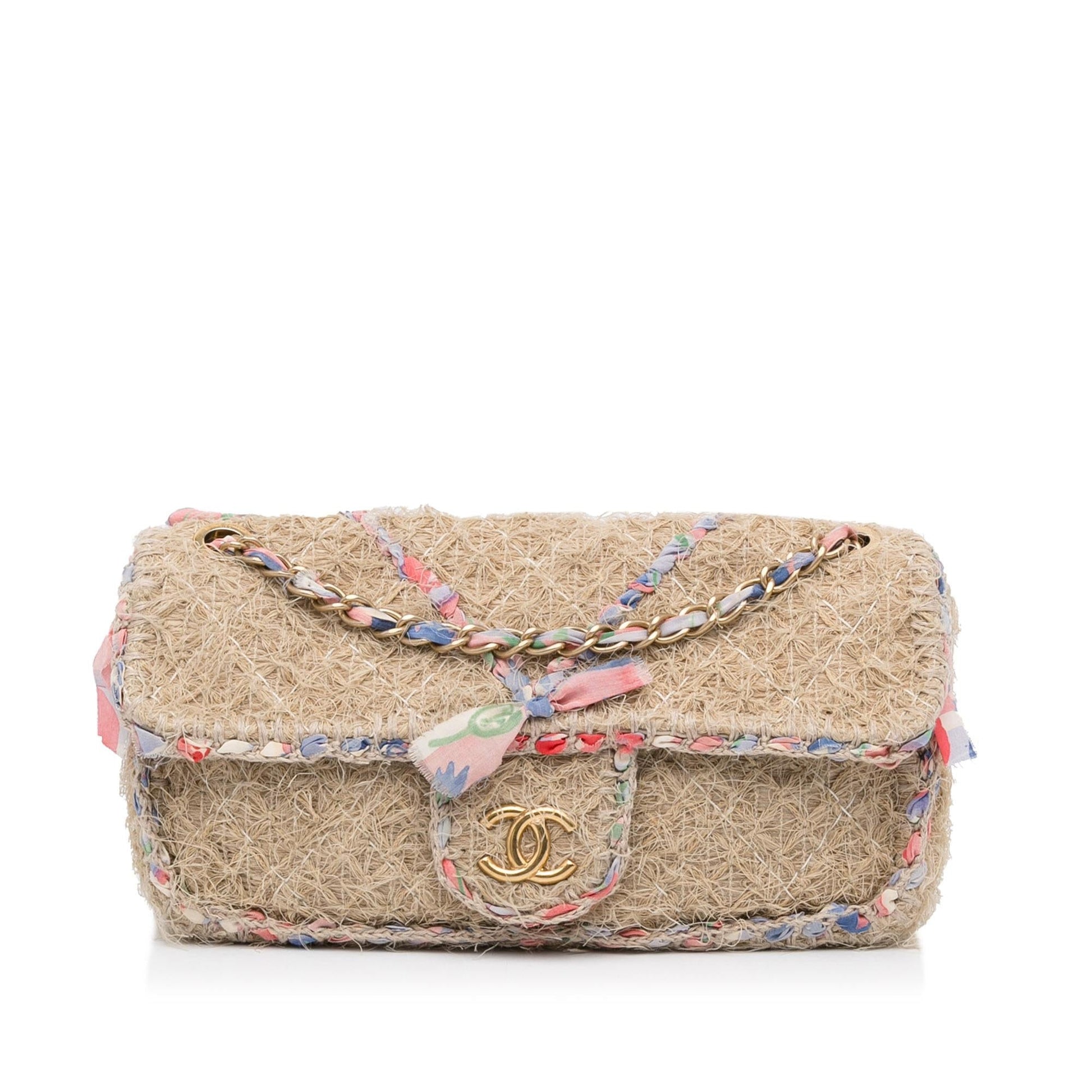 Chanel Organic Flap SHG-YTwNFn Multicolor Small Crossbody Bag