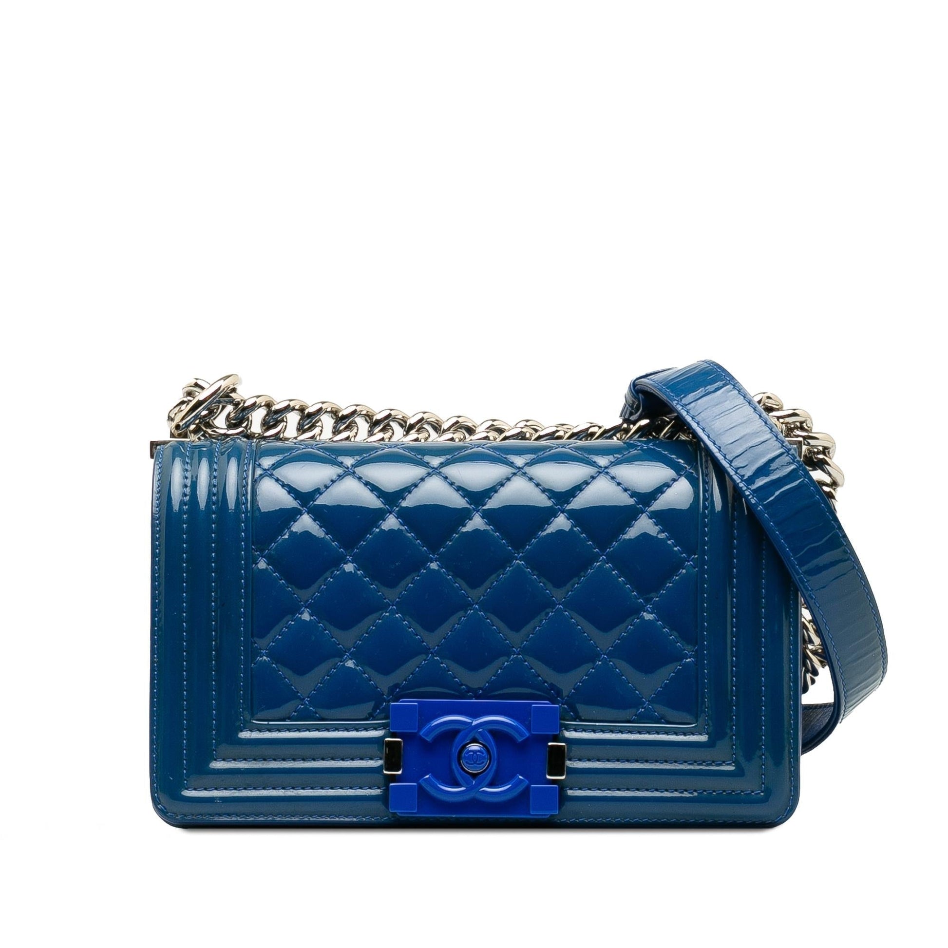 Chanel Patent Boy Plexiglass SHG-ajsK1x Small Crossbody Bag