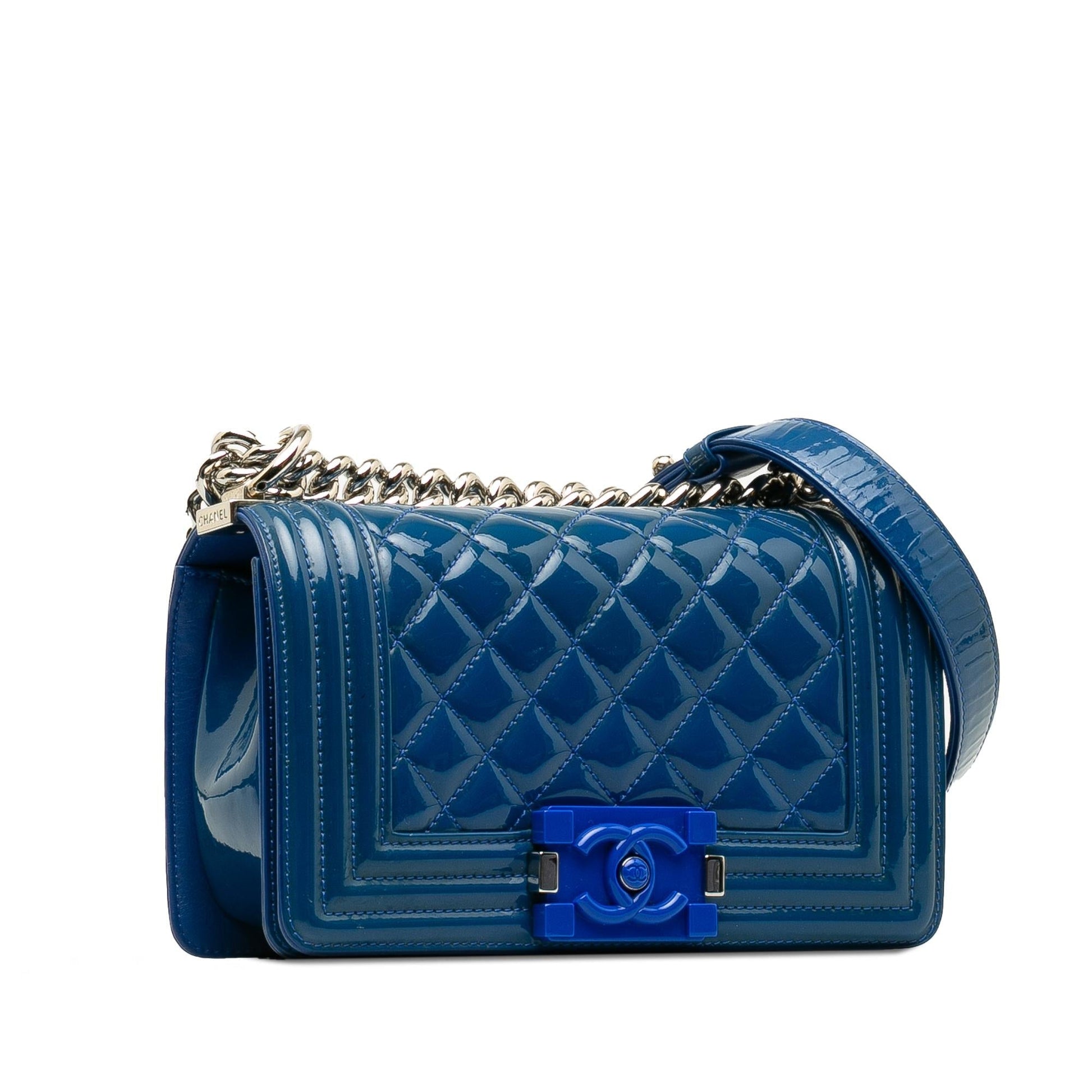 Chanel Patent Boy Plexiglass SHG-ajsK1x Small Crossbody Bag