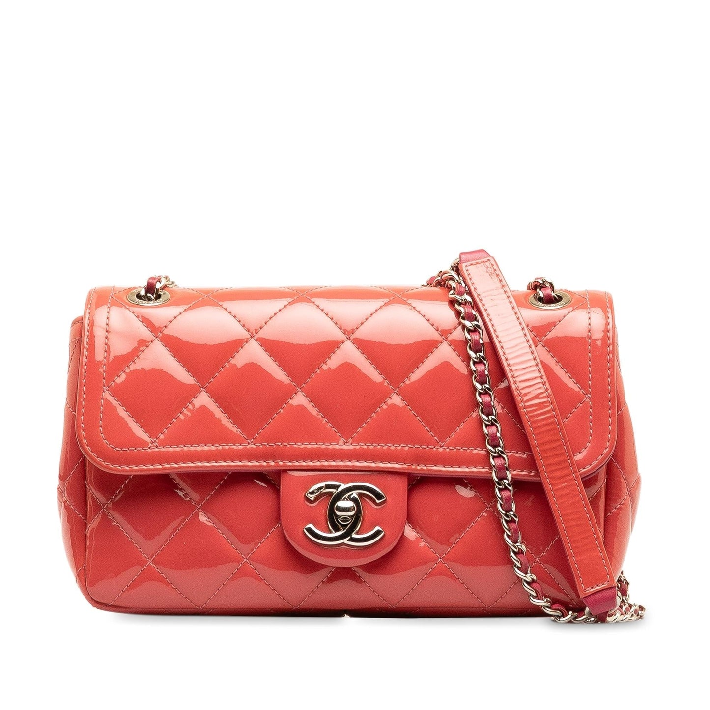 Chanel Patent Coco Shine Flap SHG-Y18gc2 Small Handbag