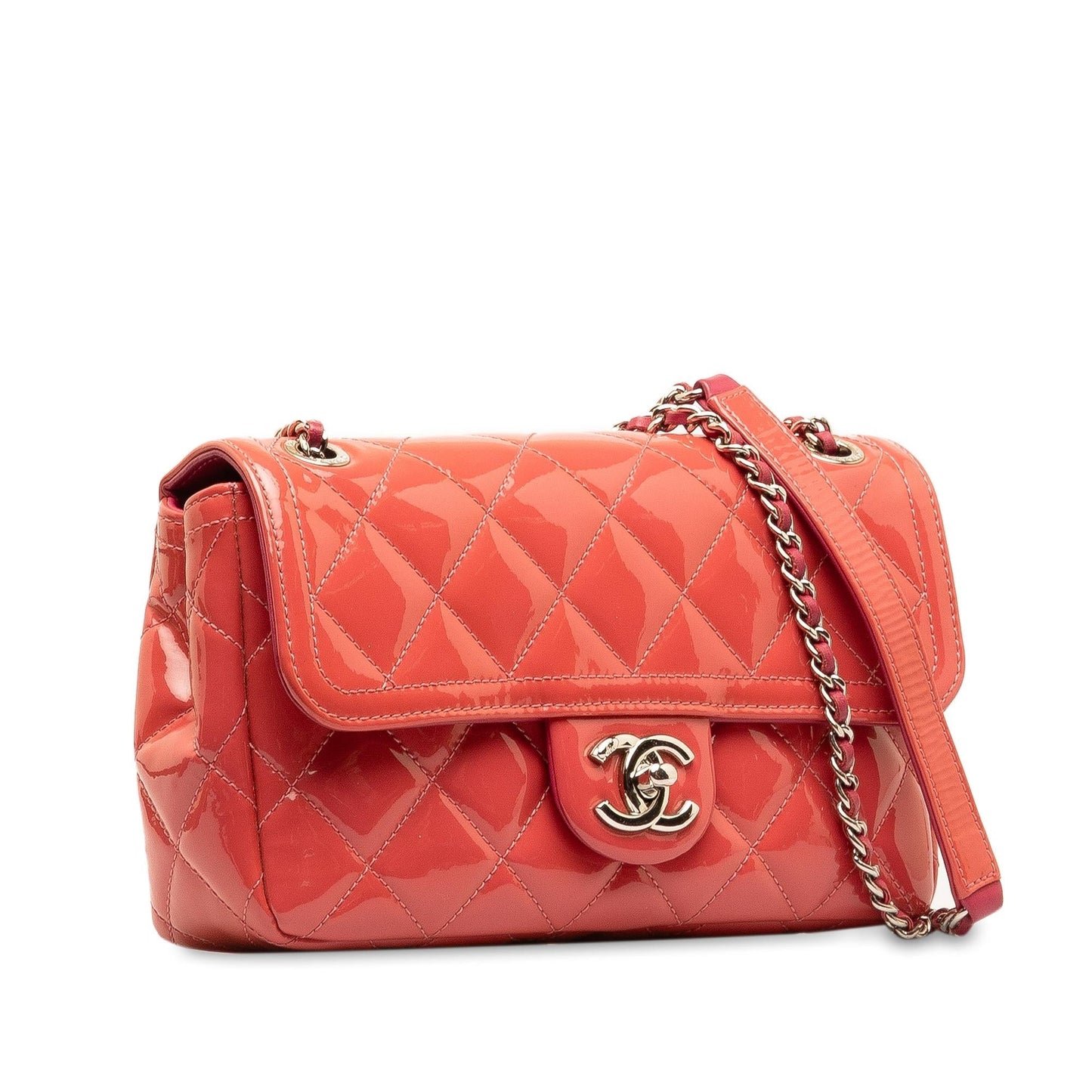 Chanel Patent Coco Shine Flap SHG-Y18gc2 Small Handbag