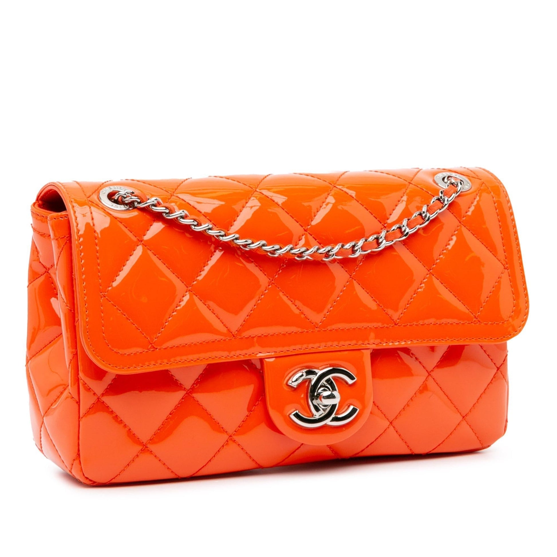 Chanel Patent Coco Shine Flap SHG-uOk6MM Small Handbag
