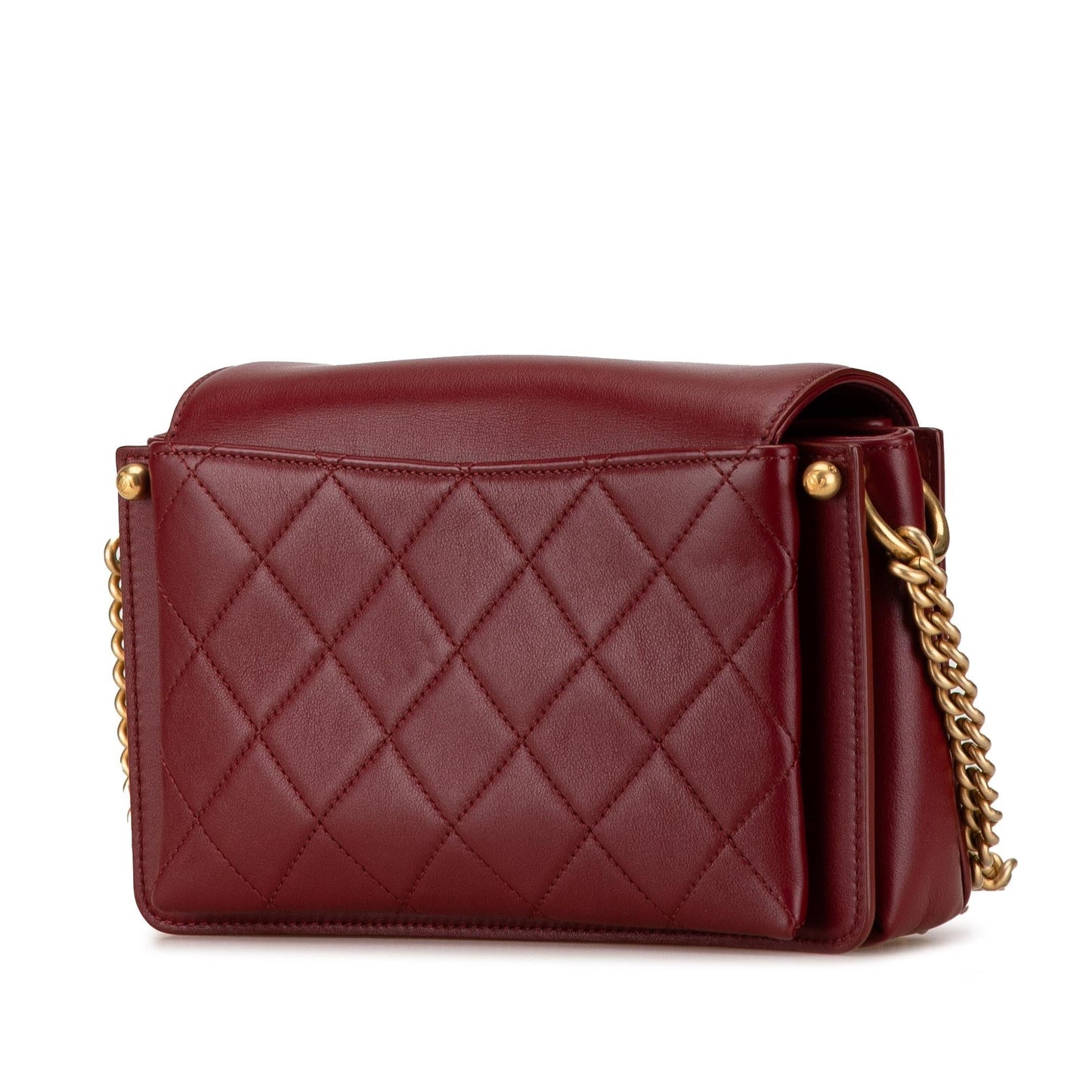 Chanel Quilted Calfskin CC Envelope Flap SHG-xMFOWi Small Handbag