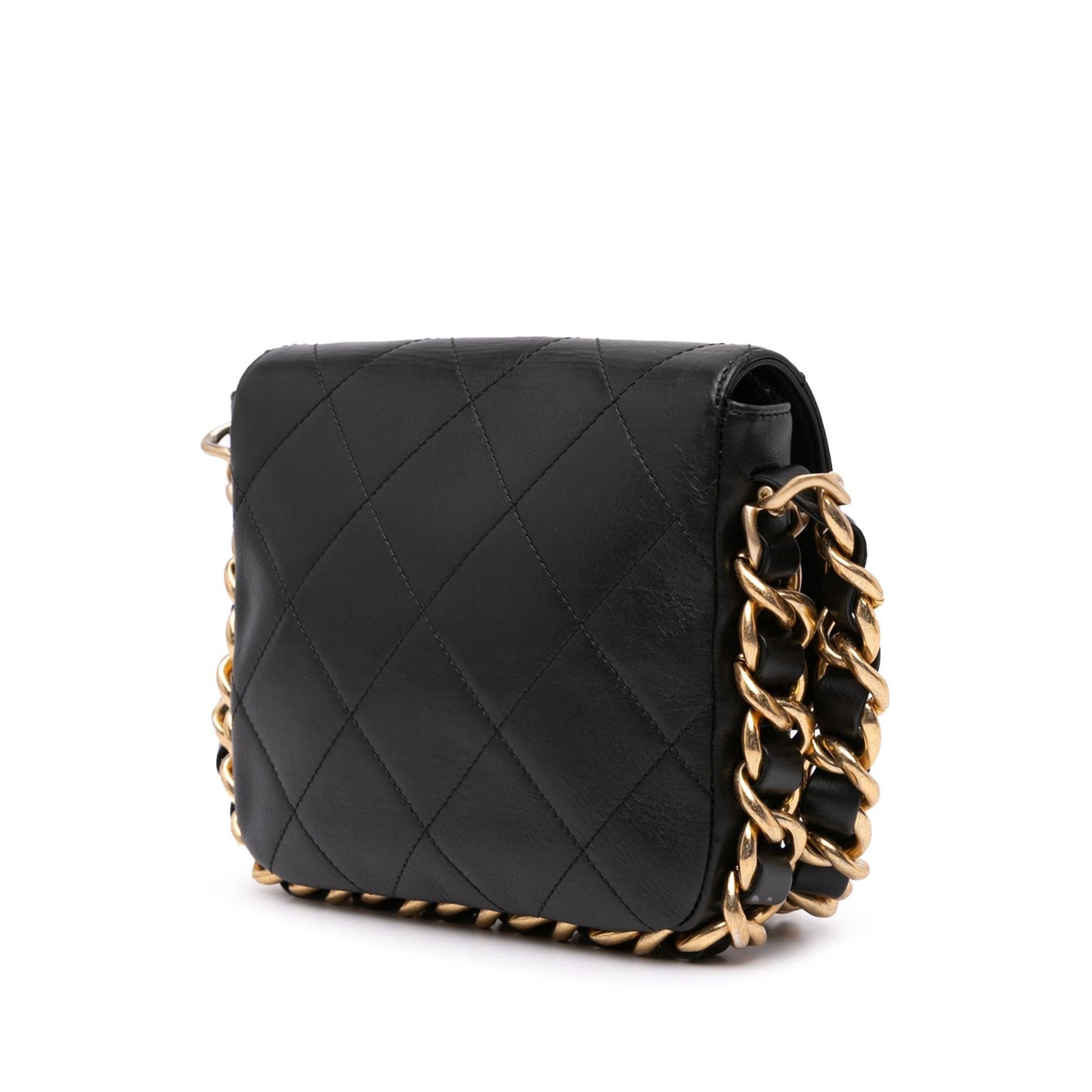 Chanel Quilted Calfskin Framing Flap SHG-KEPT2j Small Handbag