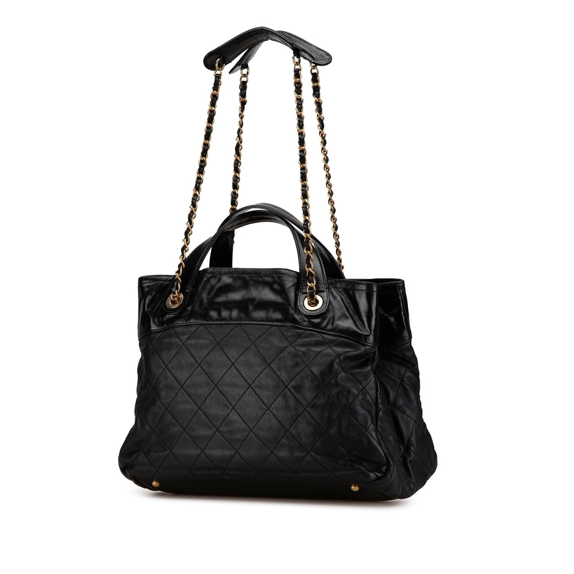 Chanel Quilted Calfskin Mix Satchel SHG-Mf2tgw Small Satchel Bag