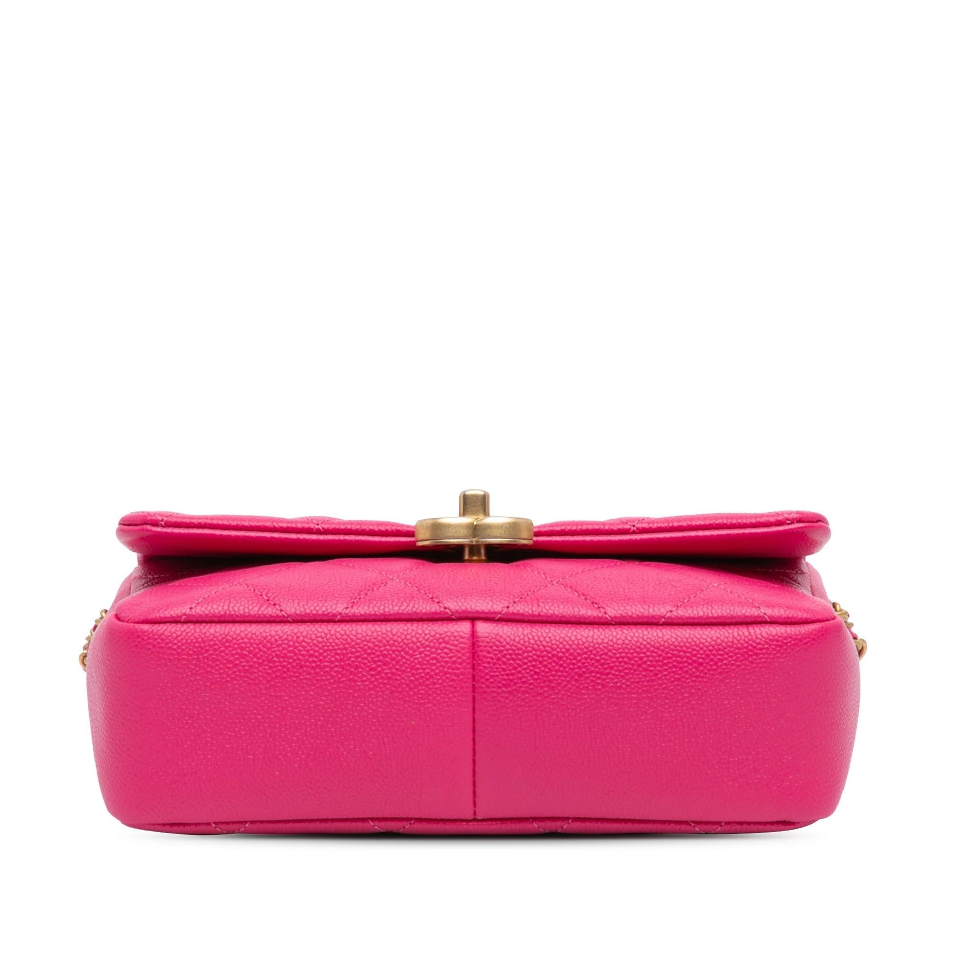 Chanel Quilted Caviar Melody Flap Small Handbag Flap 3