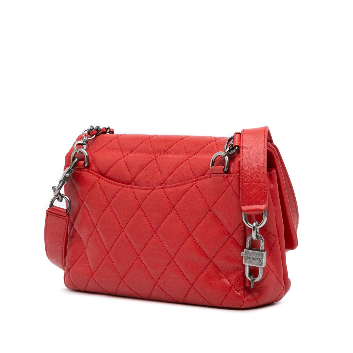 Chanel Quilted Goatskin Double Carry Waist Flap Small Handbag Flap 3