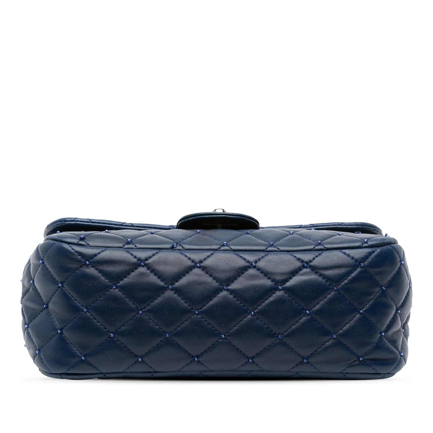Chanel Quilted Lambskin Beaded Single Flap Small Handbag