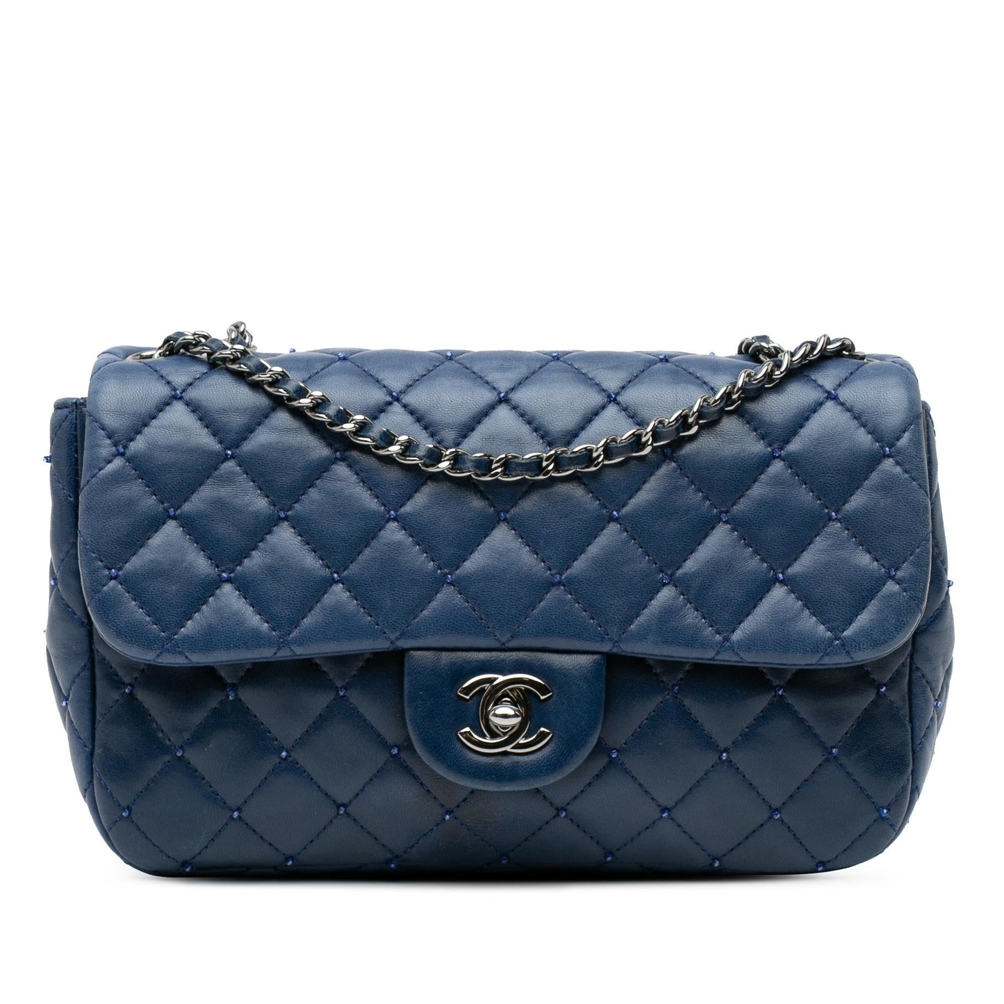 Chanel Quilted Lambskin Beaded Single Flap Small Handbag Flap 2