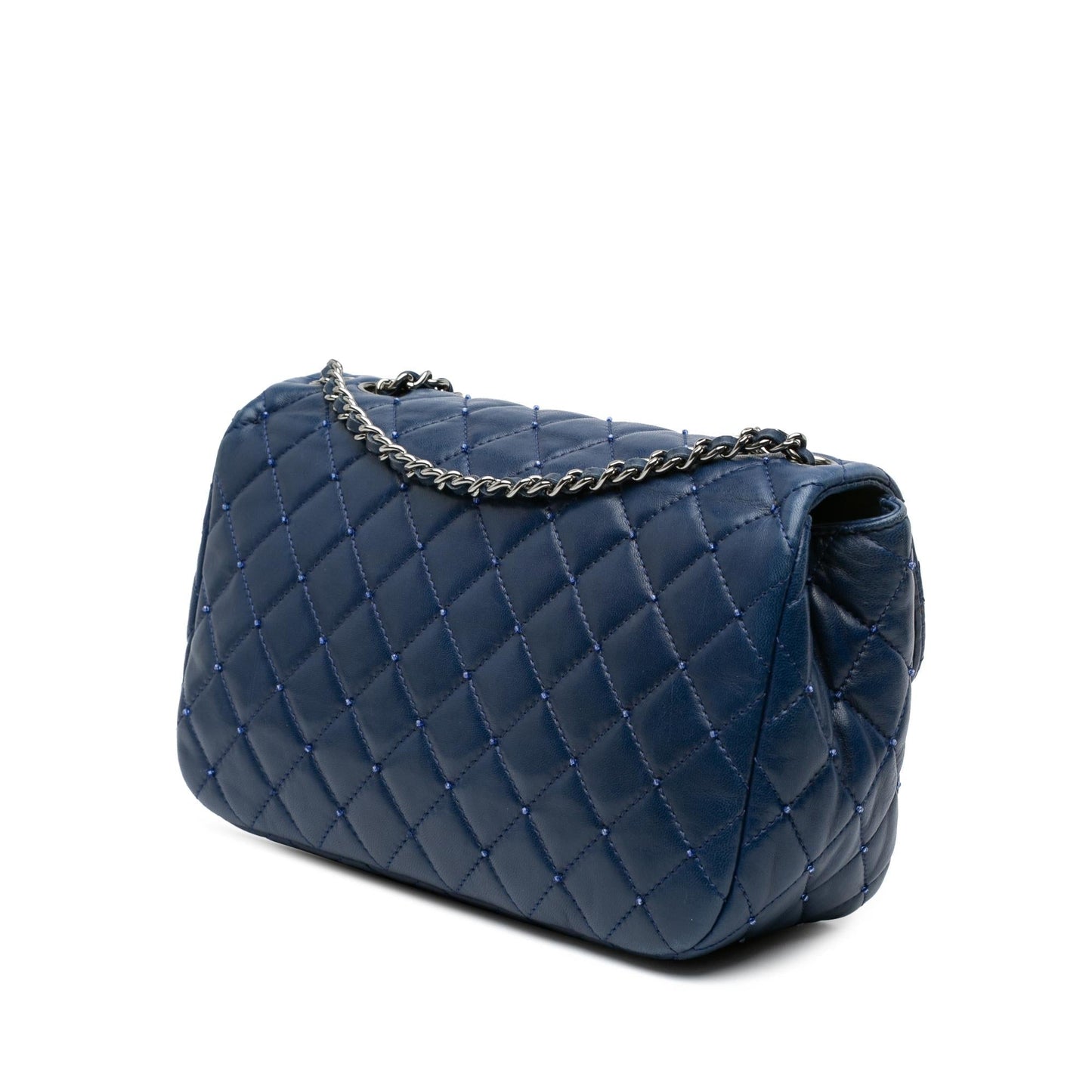Chanel Quilted Lambskin Beaded Single Flap Small Handbag Flap 2