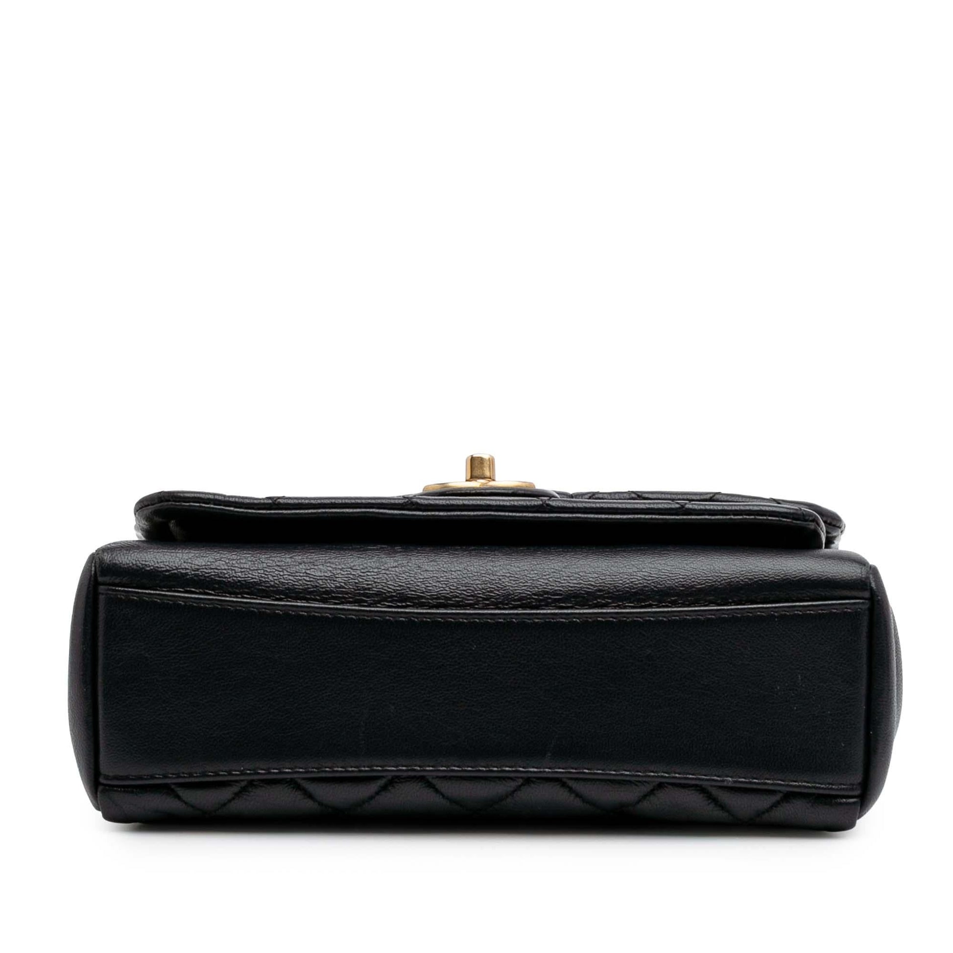 Chanel Quilted Lambskin Link Flap Small Handbag