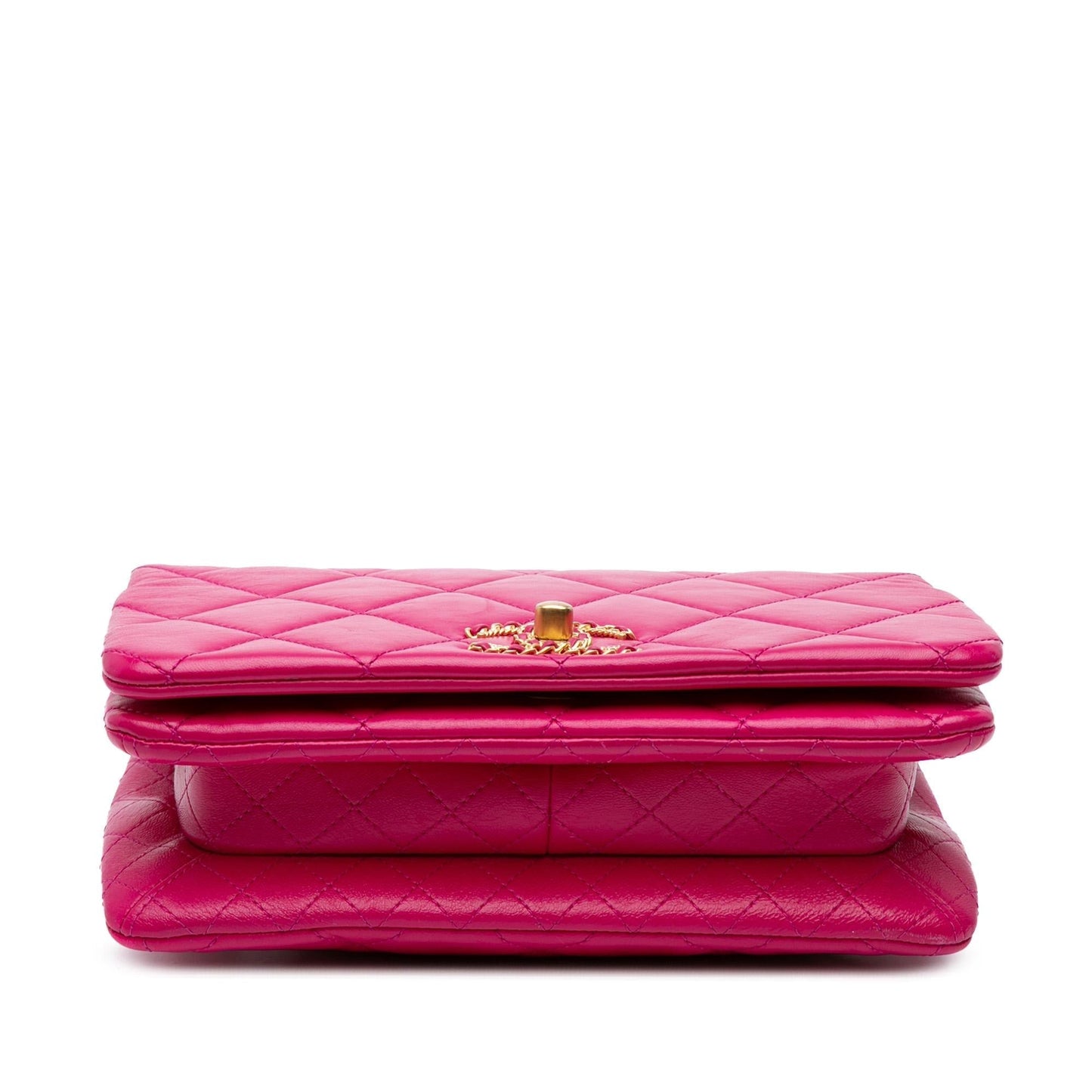 Chanel Quilted Lambskin On Flap Small Handbag