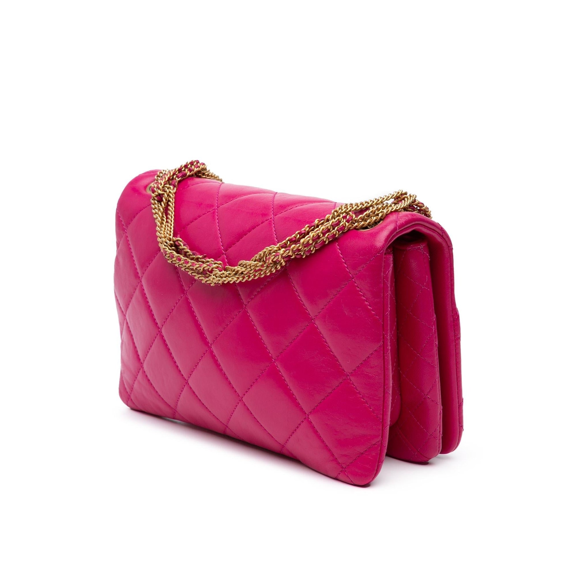 Chanel Quilted Lambskin On Flap Small Handbag Flap 1