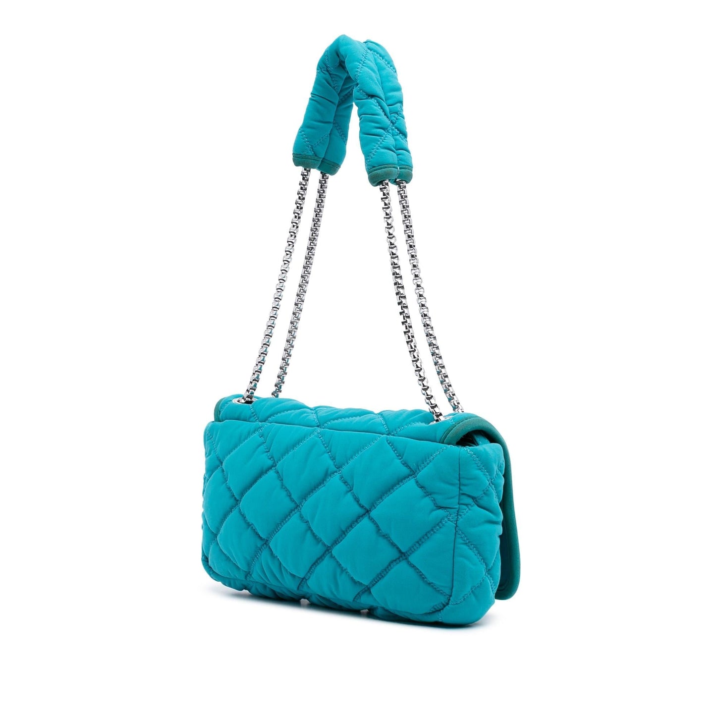 Chanel Quilted Nylon Bubble Flap Small Handbag Flap 1