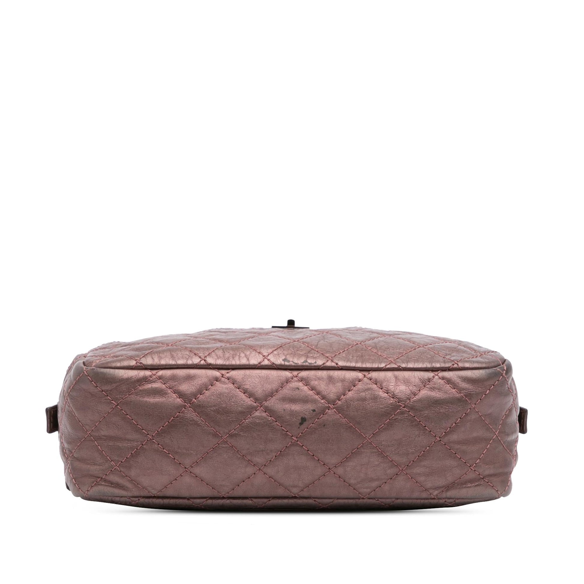 Chanel Reissue 2.55 Quilted Aged Calfskin Camera Small Crossbody Bag