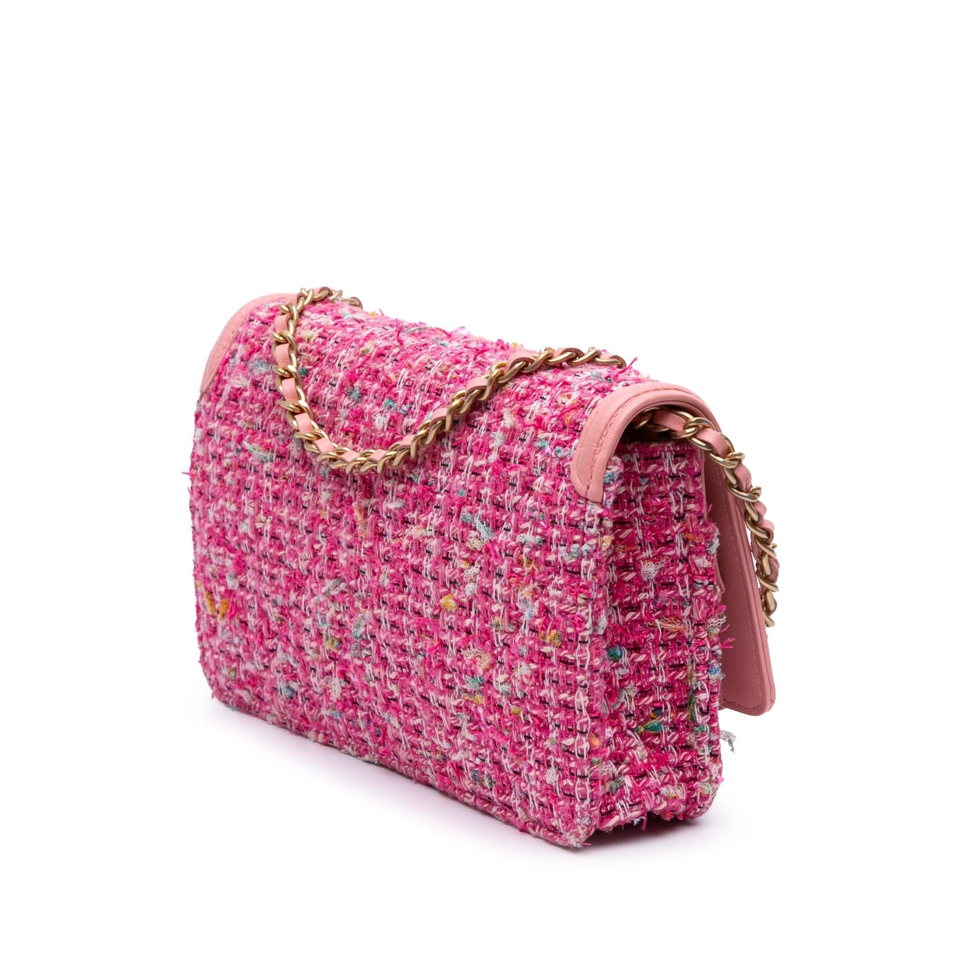 Chanel Tweed CC Filigree Flap Small Handbag