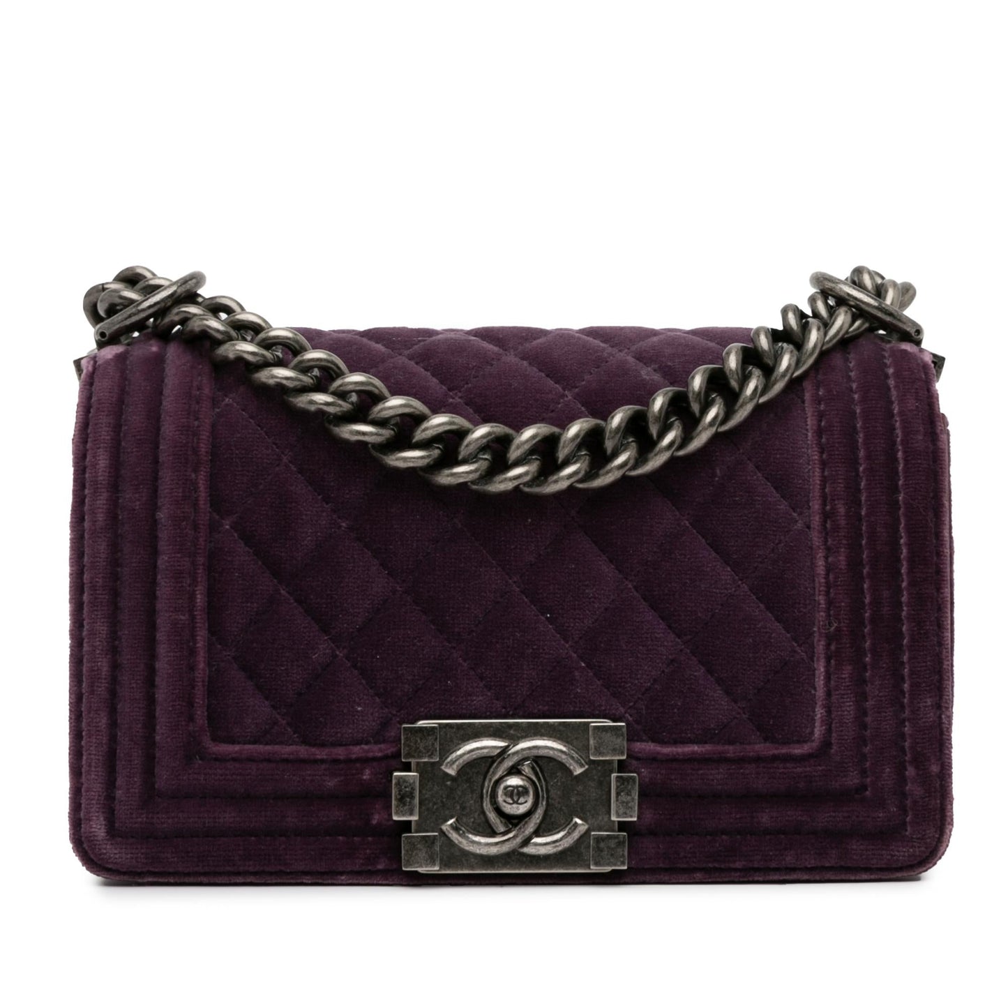Chanel Velvet Boy Flap SHG-rAA1LD Small Shoulder Bag
