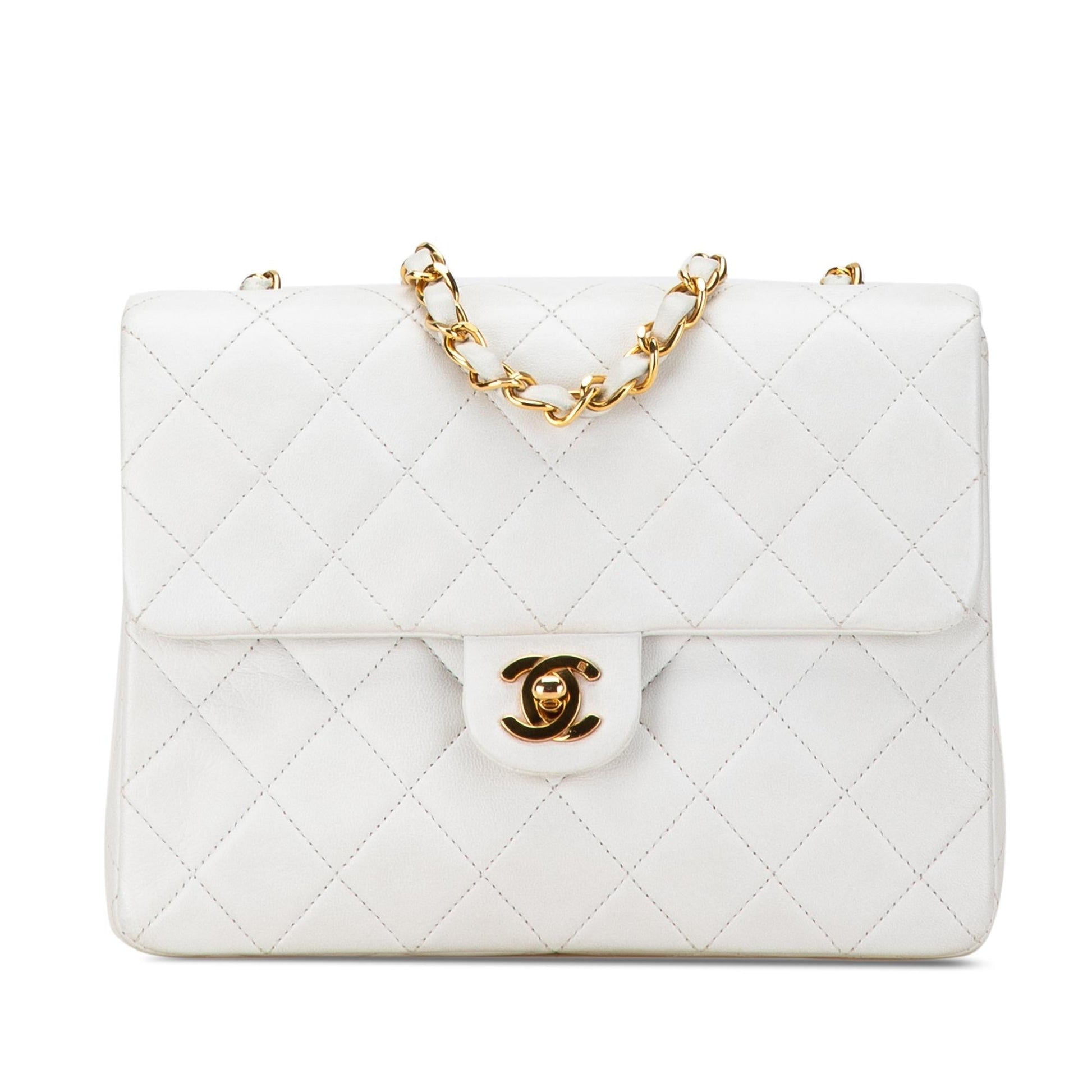 Chanel Square Classic Quilted Lambskin Flap SHG-iqwoWK Handbag