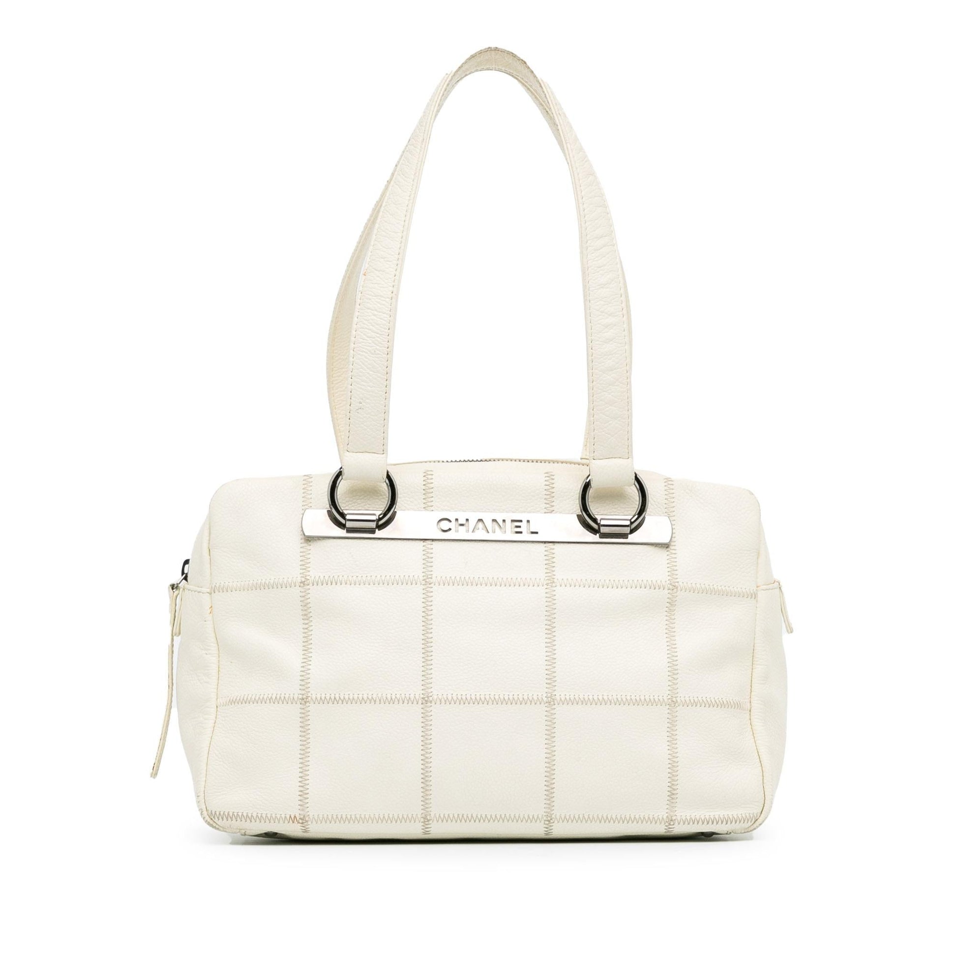 Chanel Square Stitch LAX Bowler Handbag