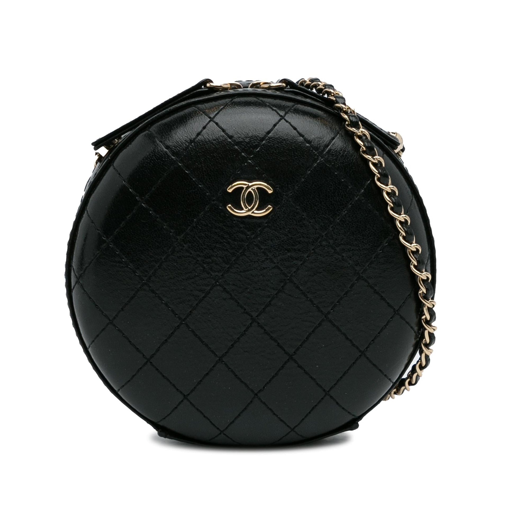 Chanel Stitched Calfskin Round SHG-hbT1d0 Crossbody Bag
