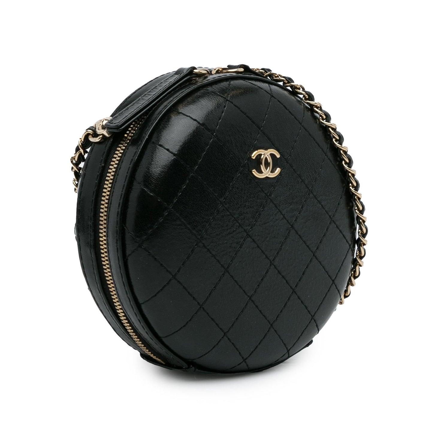 Chanel Stitched Calfskin Round SHG-hbT1d0 Crossbody Bag