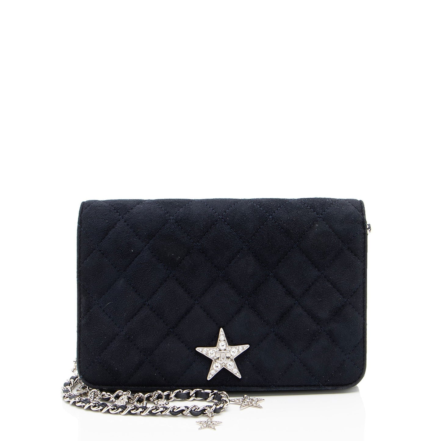 Chanel Suede Cocostellar on Wallet Case