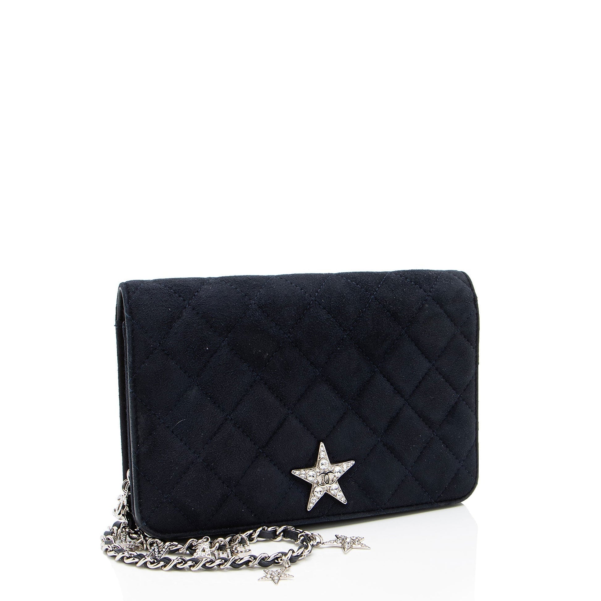 Chanel Suede Cocostellar on Wallet Case