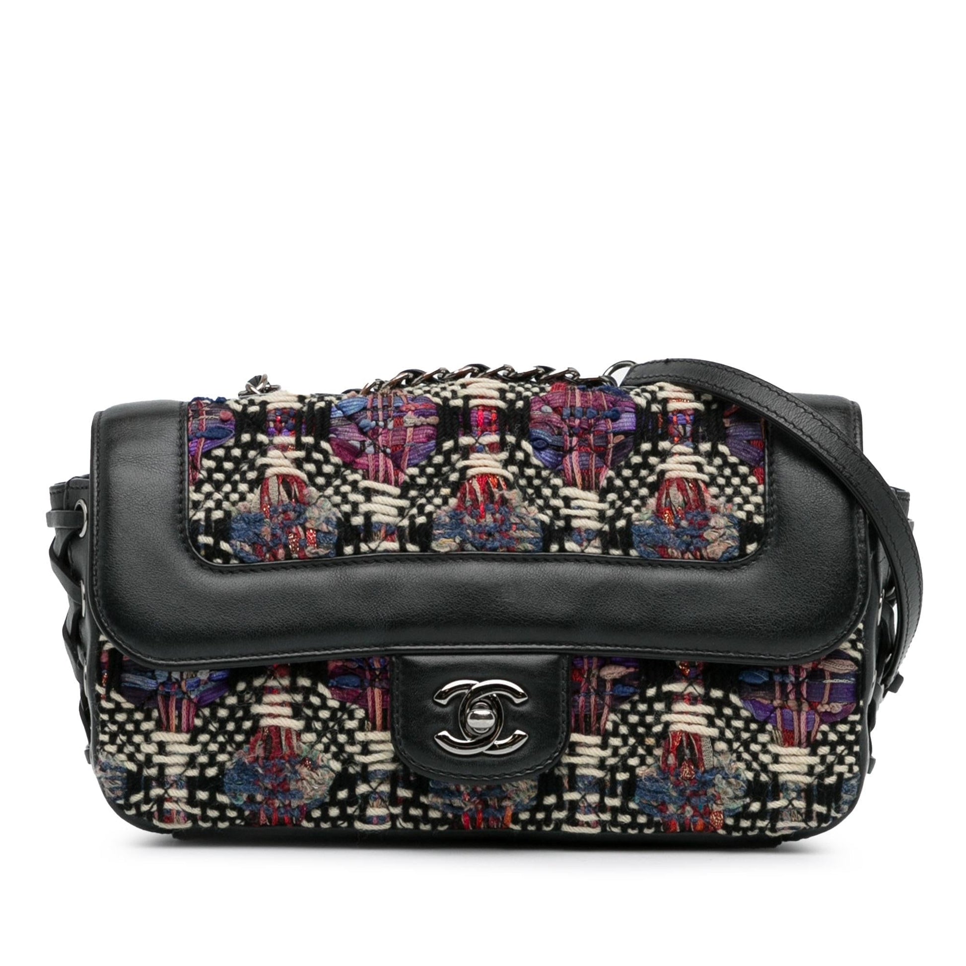Chanel Tweed Coco Corset Flap SHG-aHwuBO Handbag