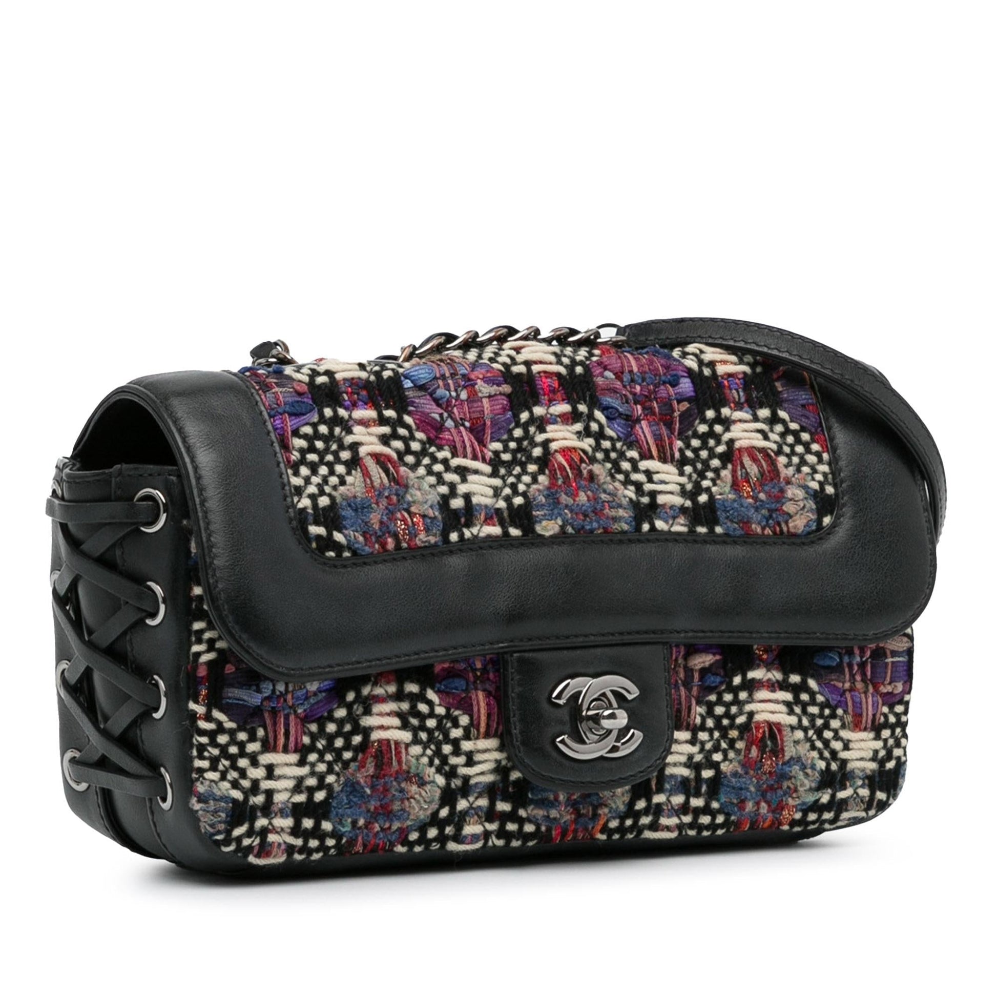 Chanel Tweed Coco Corset Flap SHG-aHwuBO Handbag