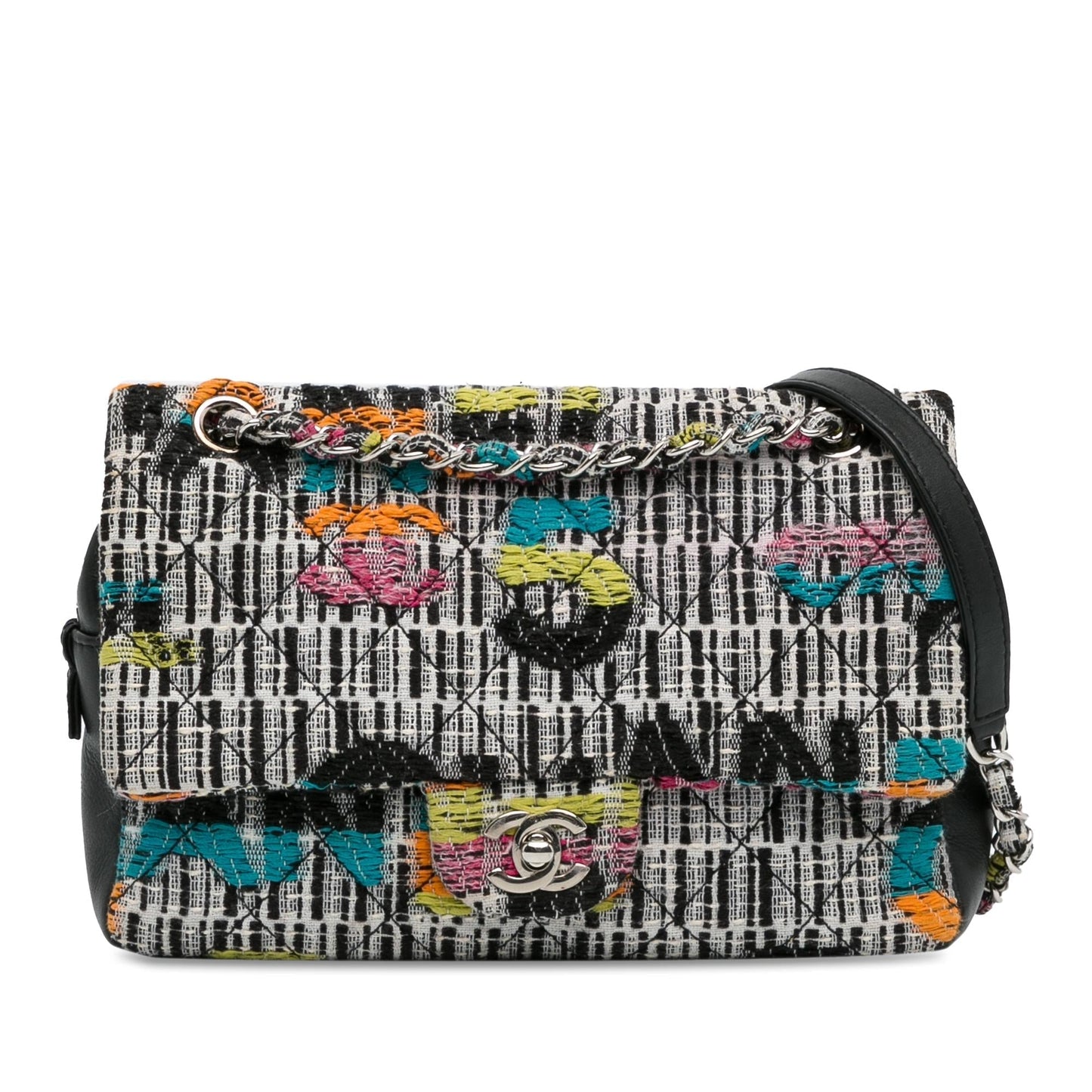 Chanel Tweed Easy Fantasy Flap SHG-BwnABY Handbag