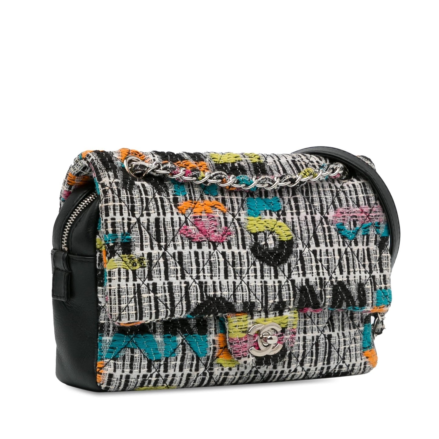 Chanel Tweed Easy Fantasy Flap SHG-BwnABY Handbag